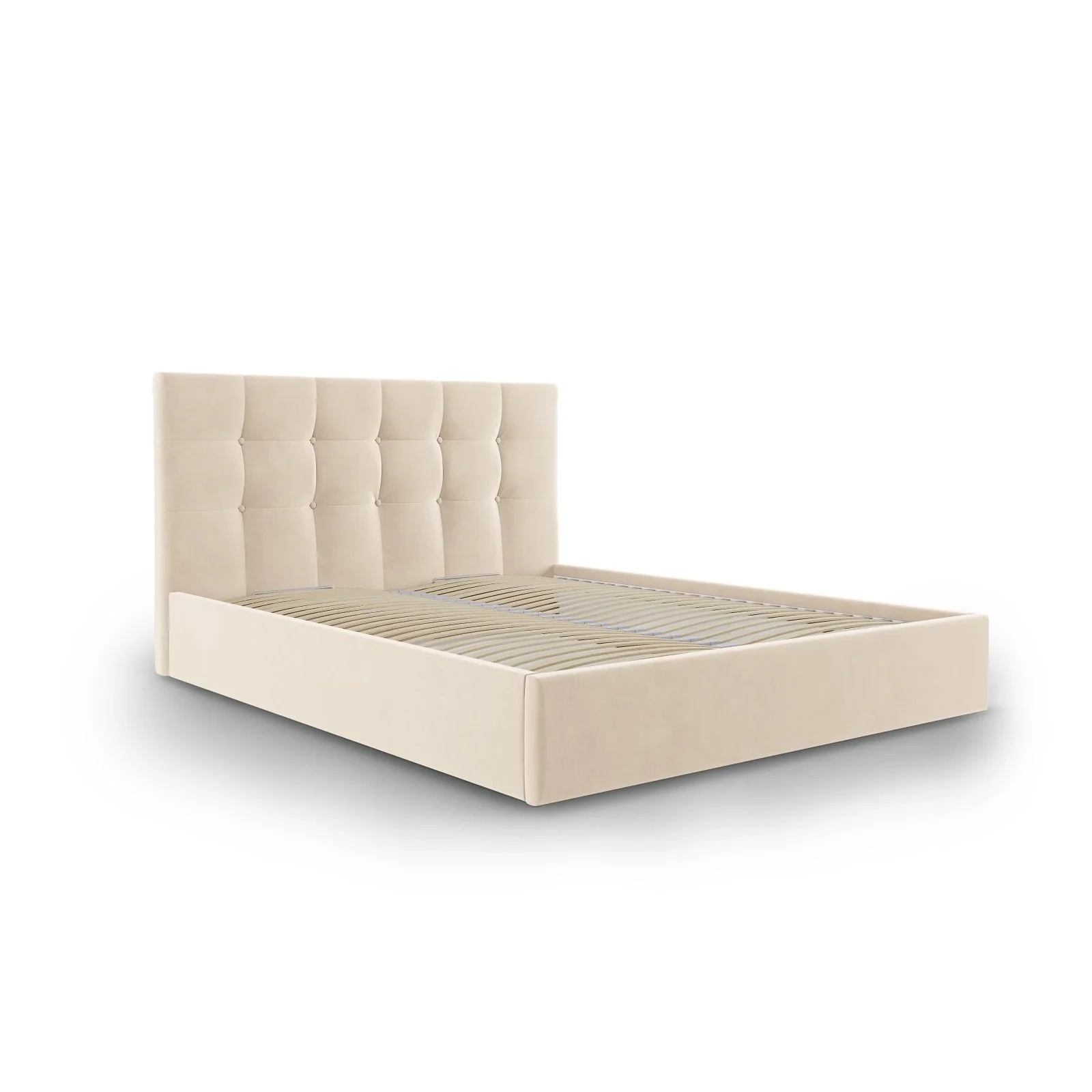 Phaedra Bett mit Stauraum und Kopfteil in Samt, 180x200 cm - Image 4