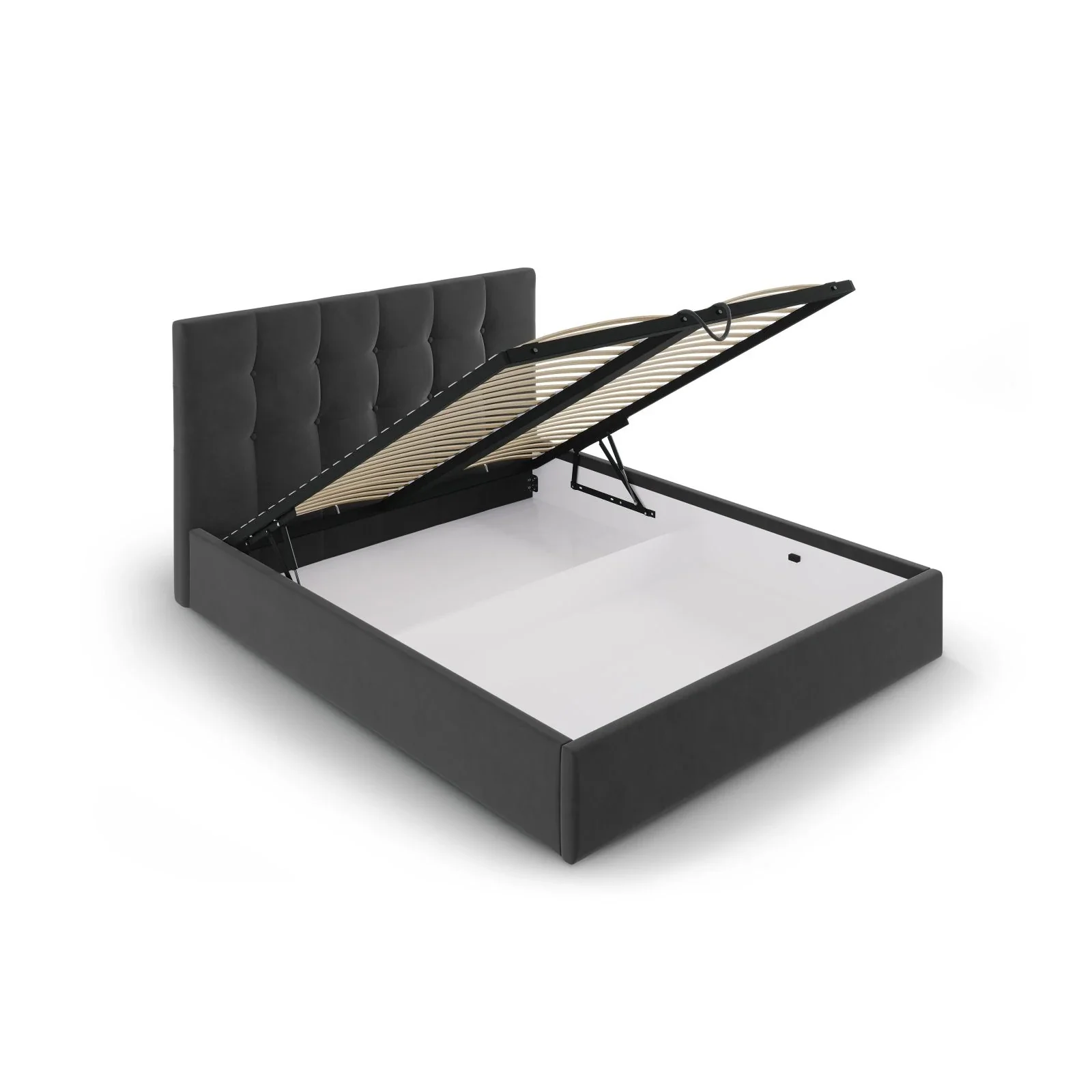 Phaedra Bett mit Stauraum und Kopfteil in Samt, 180x200 cm - Image 41