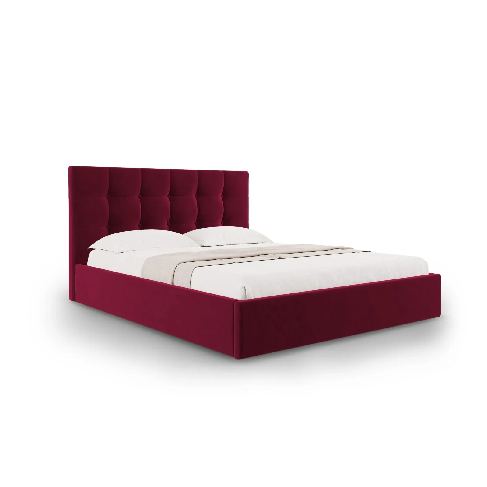 Phaedra Bett mit Stauraum und Kopfteil in Samt, 180x200 cm - Image 7