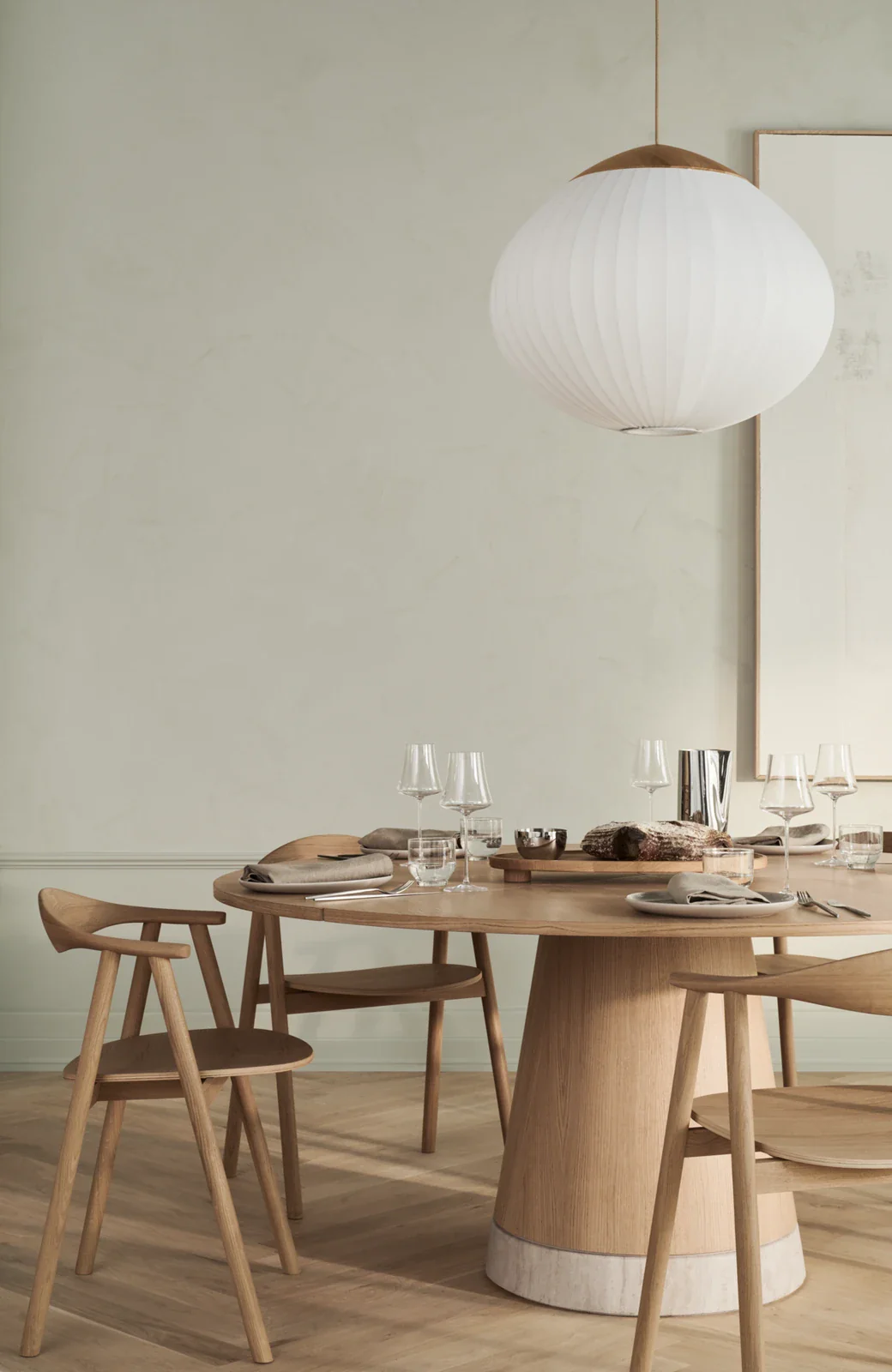 Piro Esstisch aus Eiche / Furnier geölt Ø125 cm - Image 3