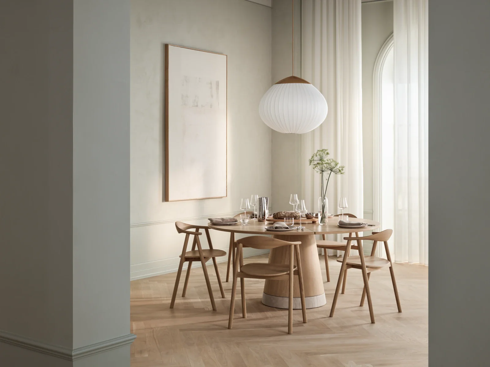 Piro Esstisch aus Eiche / Furnier geölt Ø160 cm - Image 10