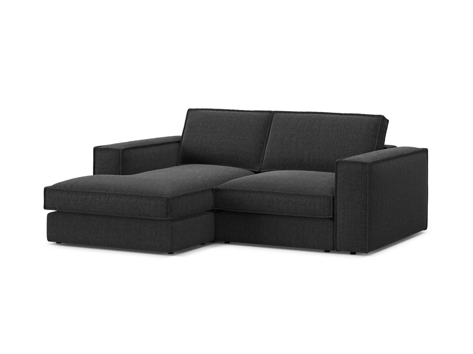 Pola 2-Sitzer Ecksofa, Linke Seite, aus Samt oder Strukturstoff, 226x158 cm - Image 106