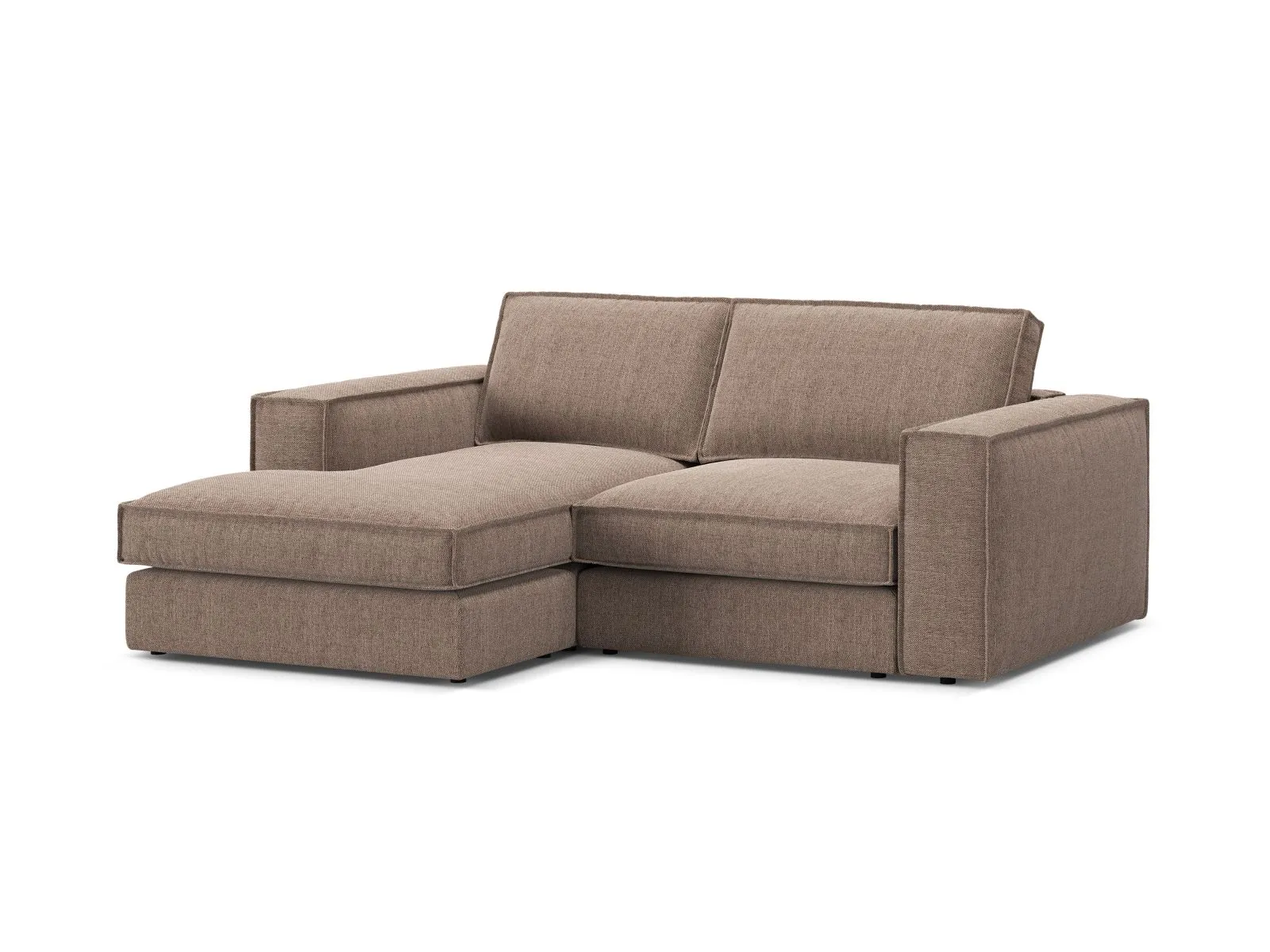Pola 2-Sitzer Ecksofa, Linke Seite, aus Samt oder Strukturstoff, 226x158 cm - Image 112