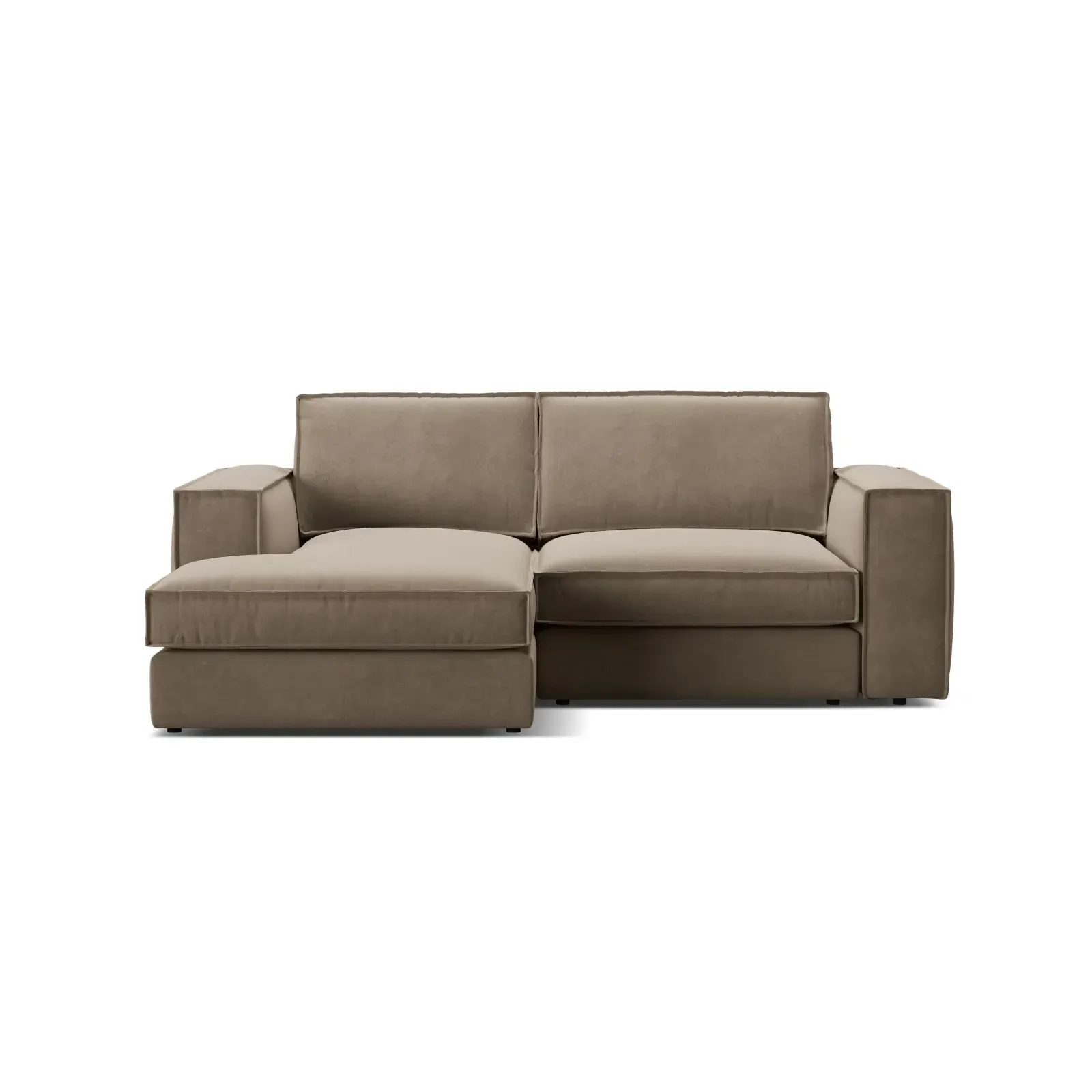 Pola 2-Sitzer Ecksofa, Linke Seite, aus Samt oder Strukturstoff, 226x158 cm - Image 13