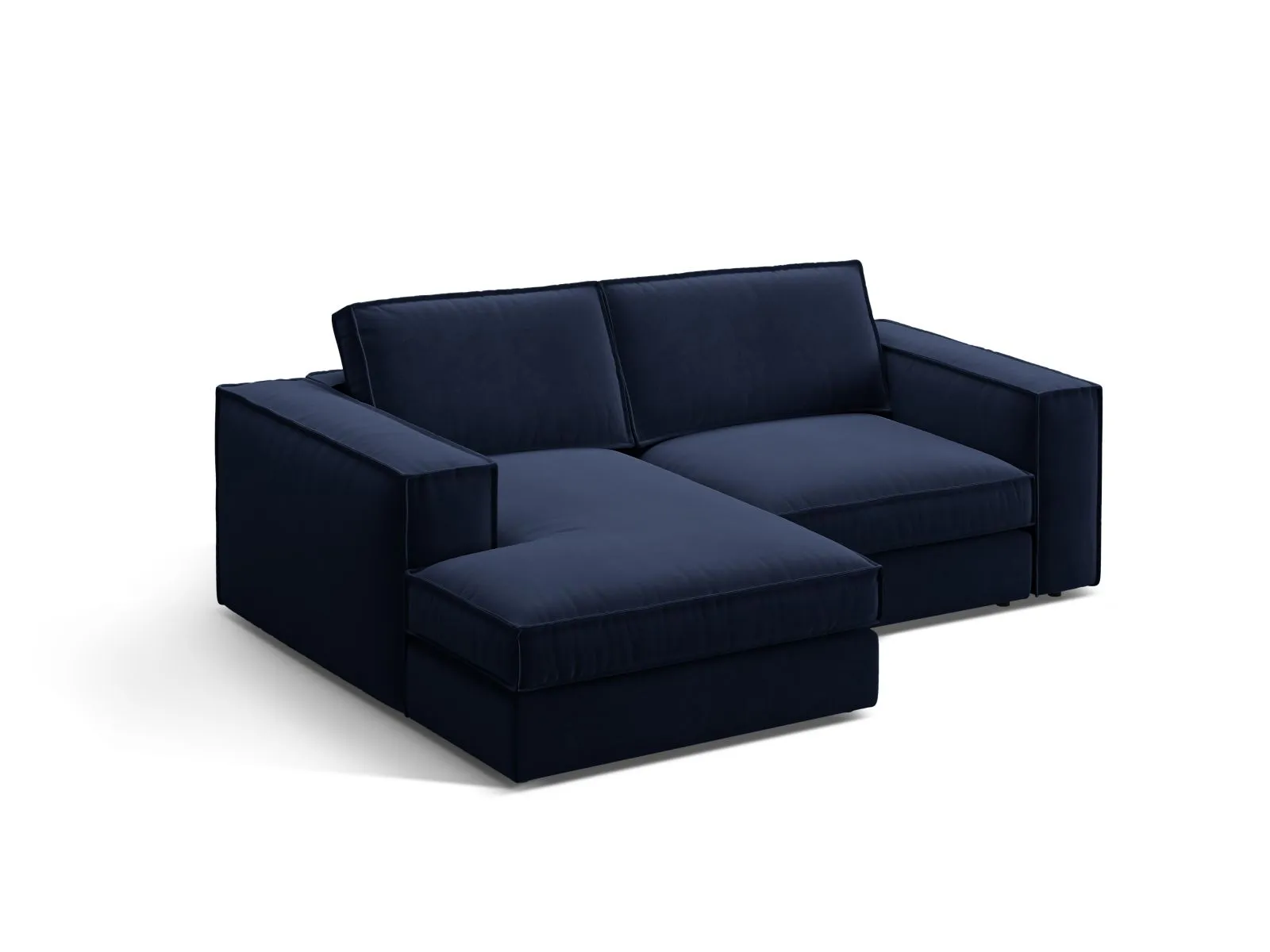 Pola 2-Sitzer Ecksofa, Linke Seite, aus Samt oder Strukturstoff, 226x158 cm - Image 27