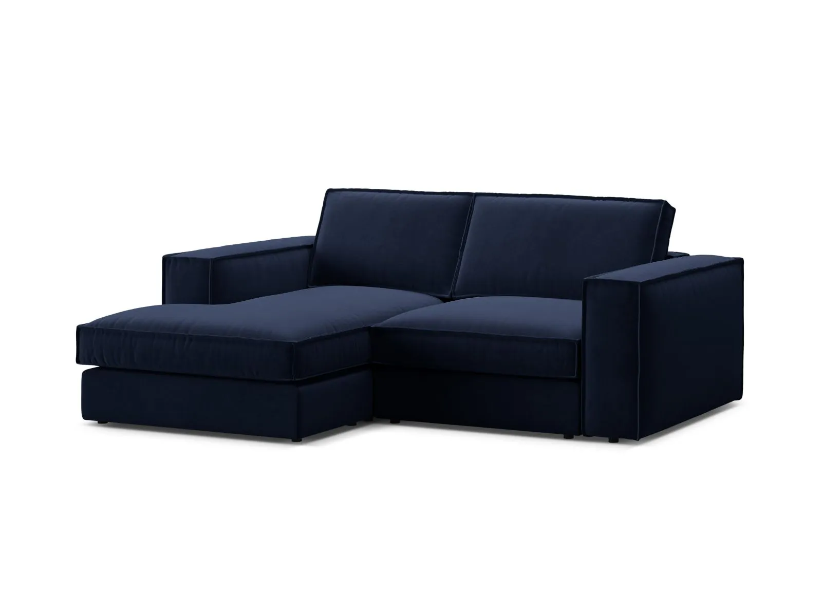 Pola 2-Sitzer Ecksofa, Linke Seite, aus Samt oder Strukturstoff, 226x158 cm - Image 28