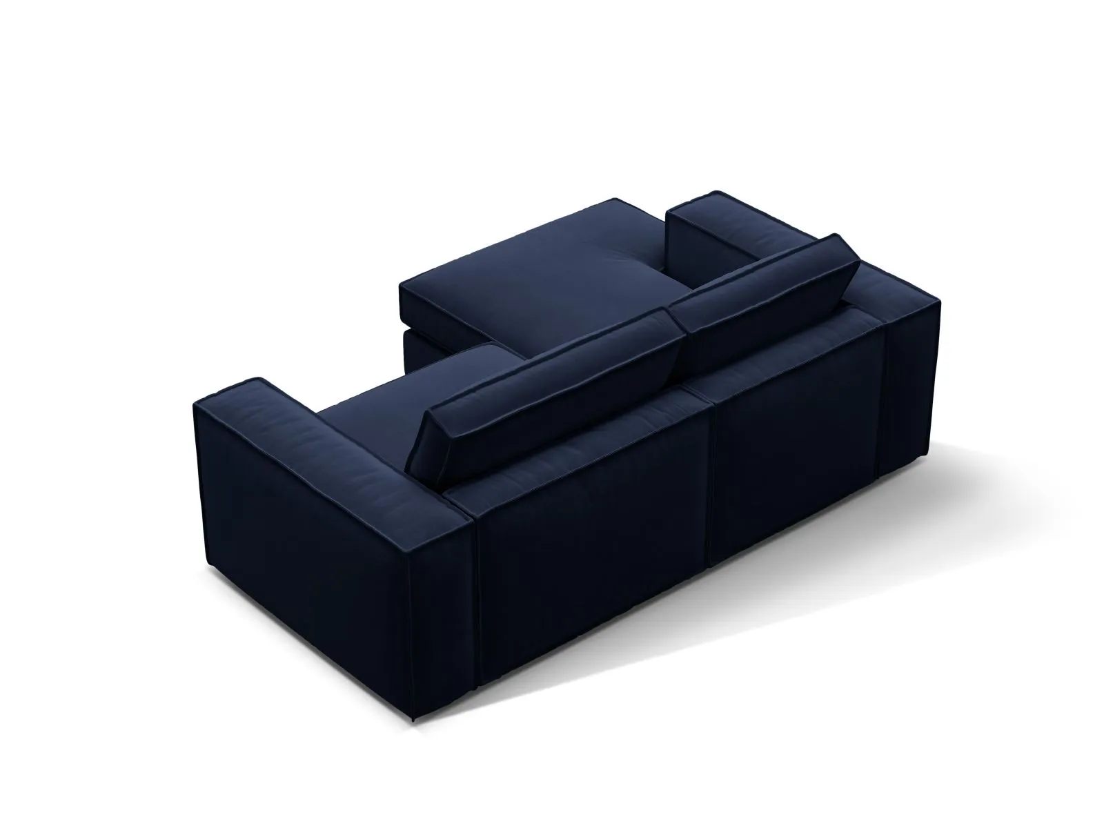 Pola 2-Sitzer Ecksofa, Linke Seite, aus Samt oder Strukturstoff, 226x158 cm - Image 29
