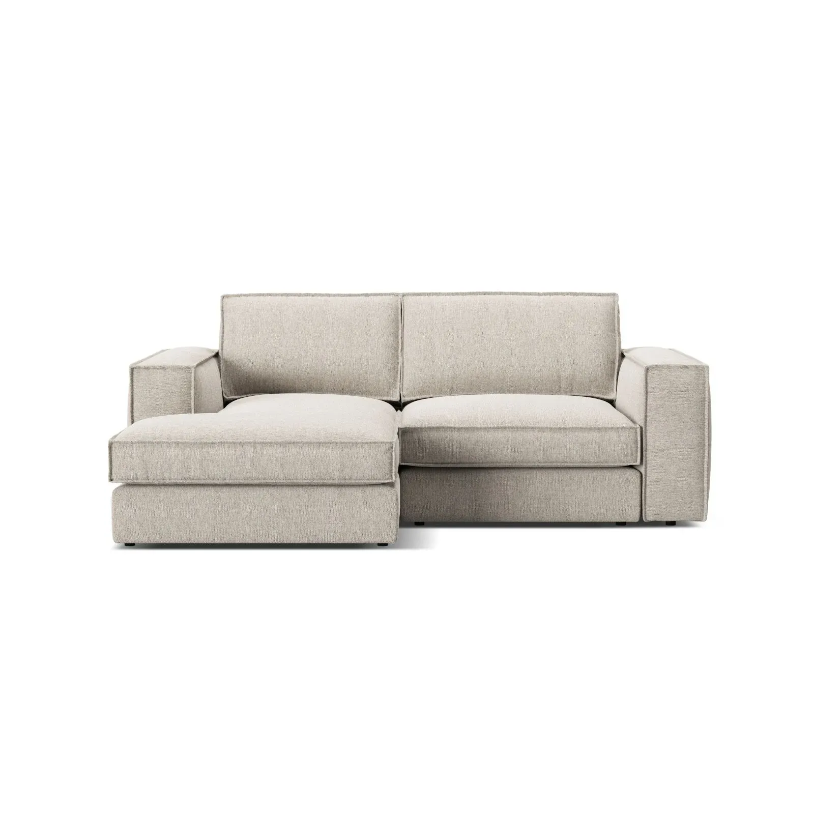 Pola 2-Sitzer Ecksofa, Linke Seite, aus Samt oder Strukturstoff, 226x158 cm - Image 61