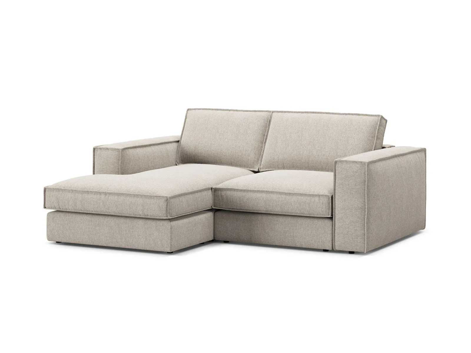 Pola 2-Sitzer Ecksofa, Linke Seite, aus Samt oder Strukturstoff, 226x158 cm - Image 64
