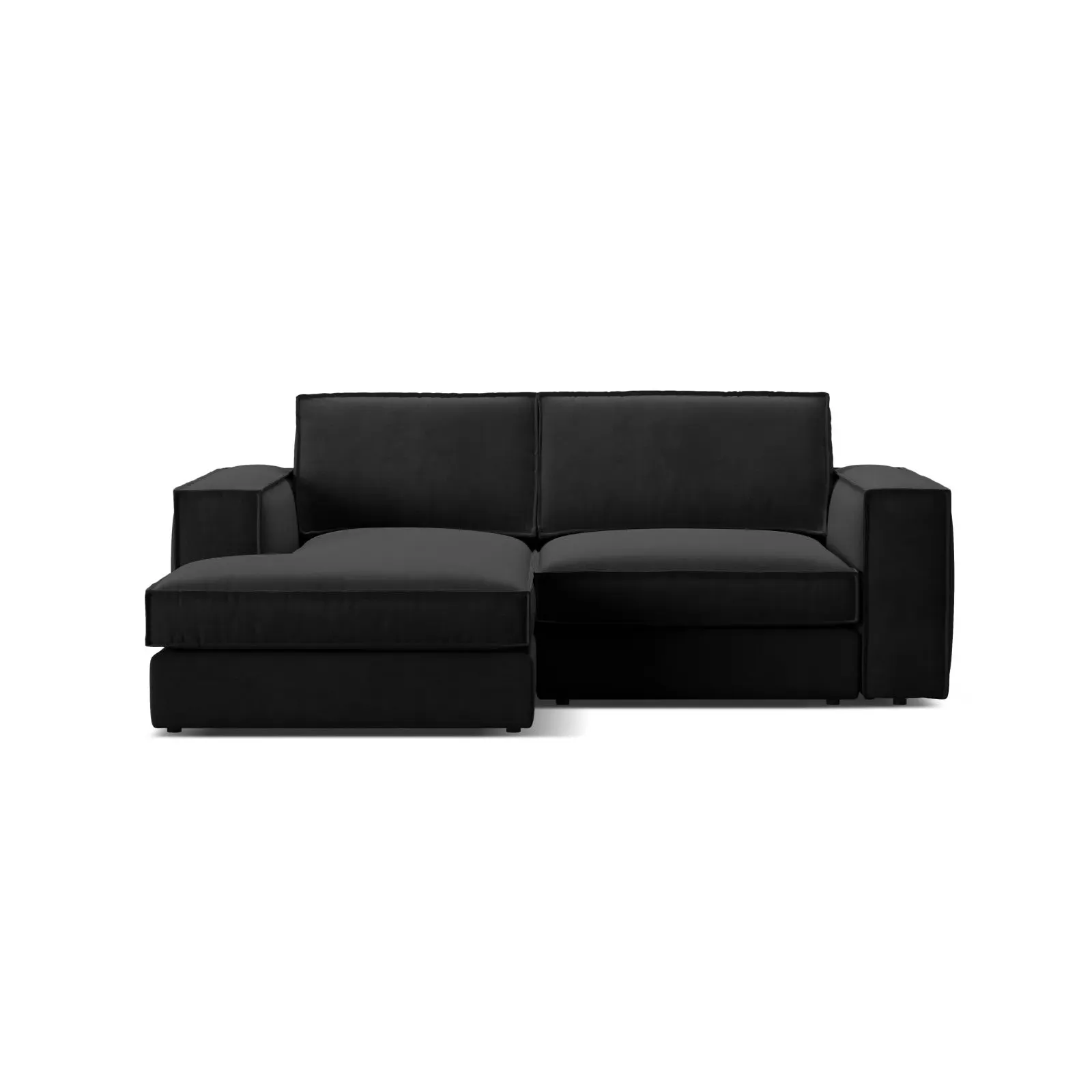 Pola 2-Sitzer Ecksofa, Linke Seite, aus Samt oder Strukturstoff, 226x158 cm - Image 7