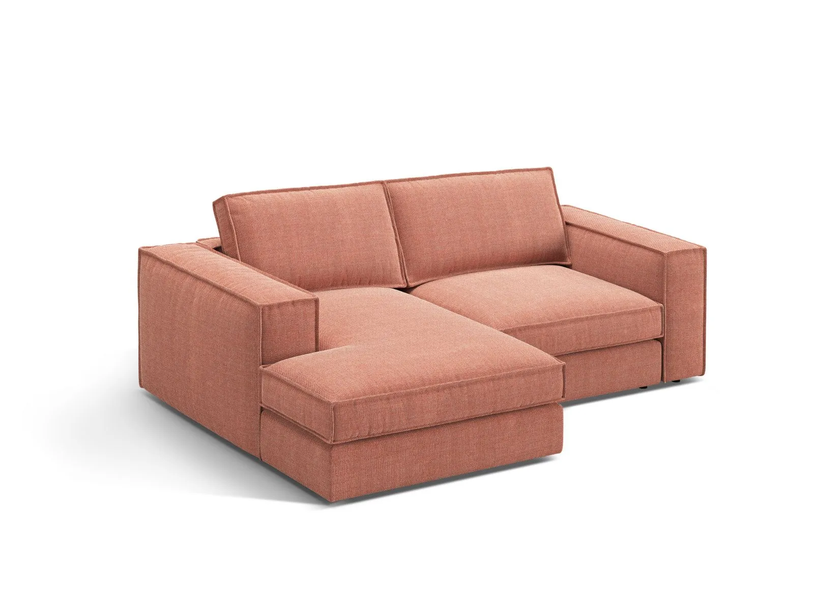 Pola 2-Sitzer Ecksofa, Linke Seite, aus Samt oder Strukturstoff, 226x158 cm - Image 93