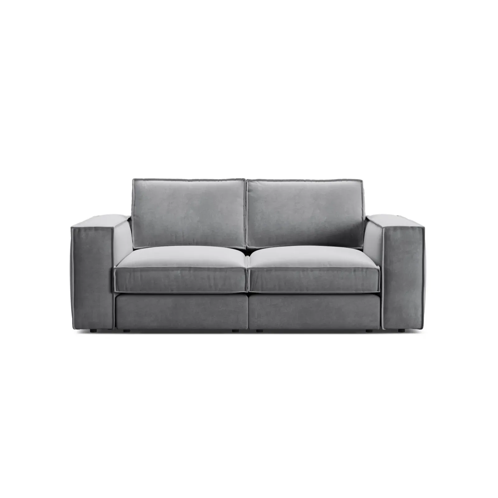 Pola 2-Sitzer Sofa aus Samt oder Strukturstoff, 206x103 cm - Image 46