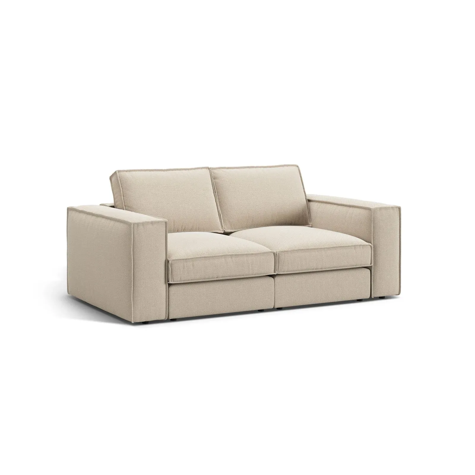 Pola 2-Sitzer Sofa aus Samt oder Strukturstoff, 206x103 cm - Image 63