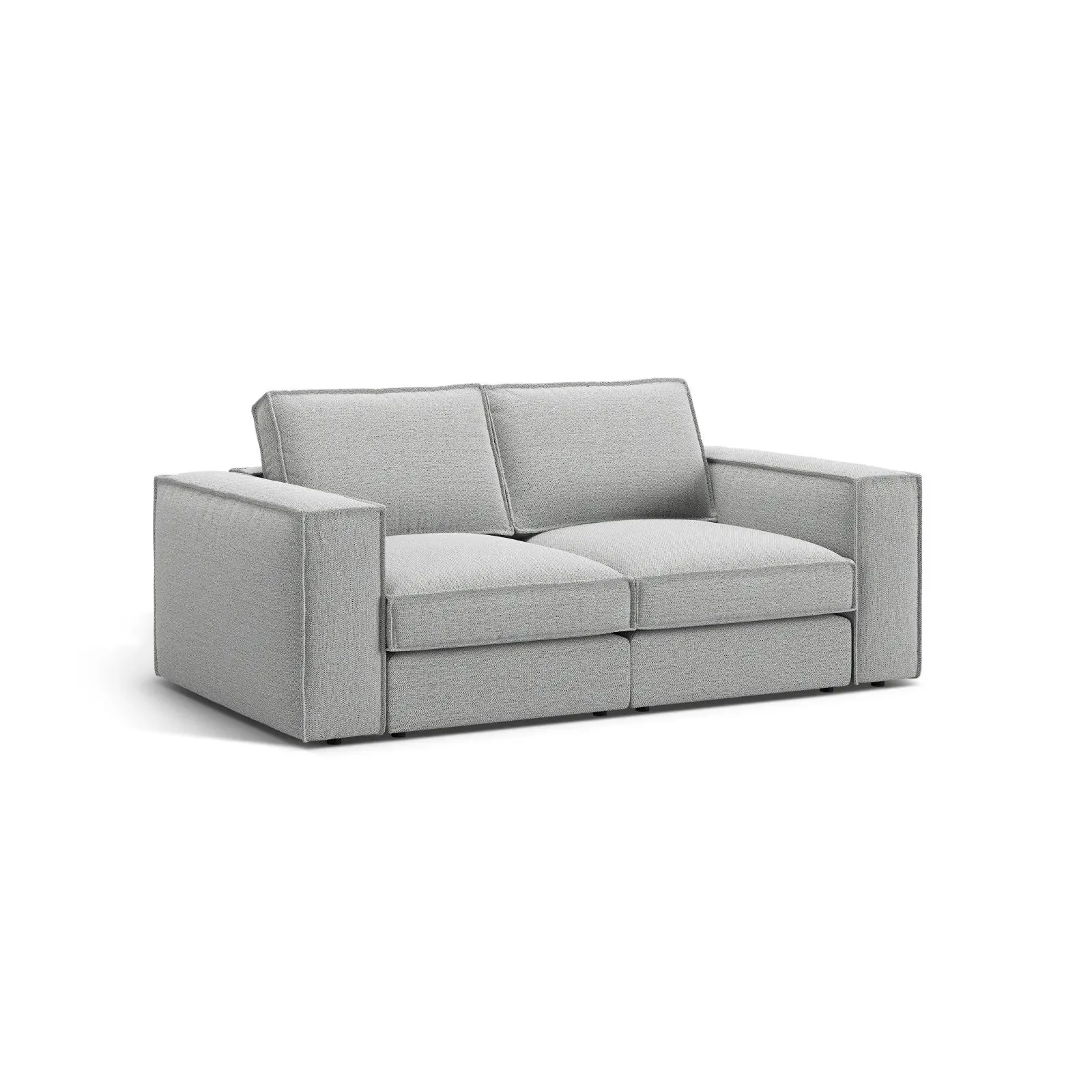 Pola 2-Sitzer Sofa aus Samt oder Strukturstoff, 206x103 cm - Image 68