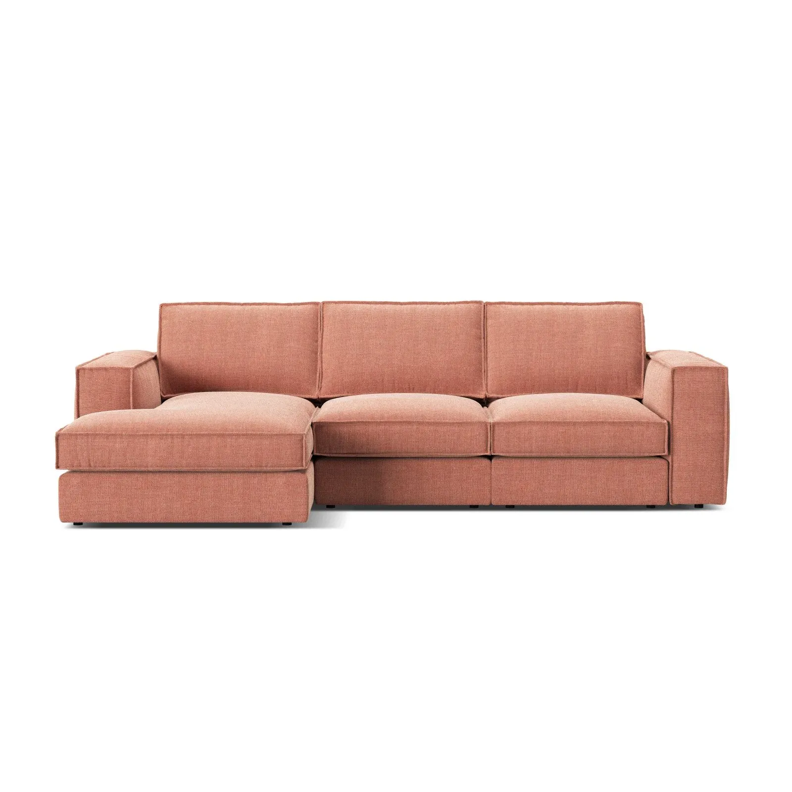 Pola 3-Sitzer Ecksofa, Linke Seite, aus Samt oder Strukturstoff, 284x158 cm - Image 91
