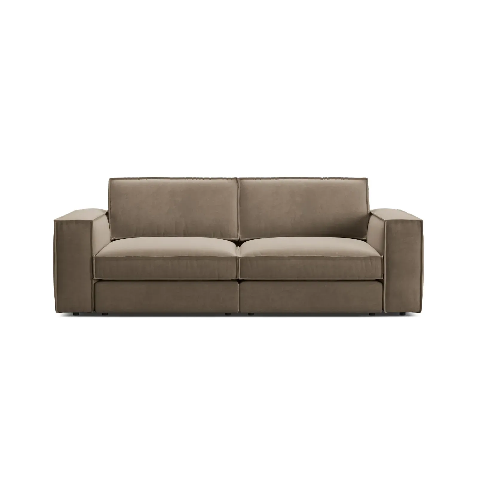 Pola 3-Sitzer Sofa aus Samt oder Strukturstoff, 236x103 cm - Image 11