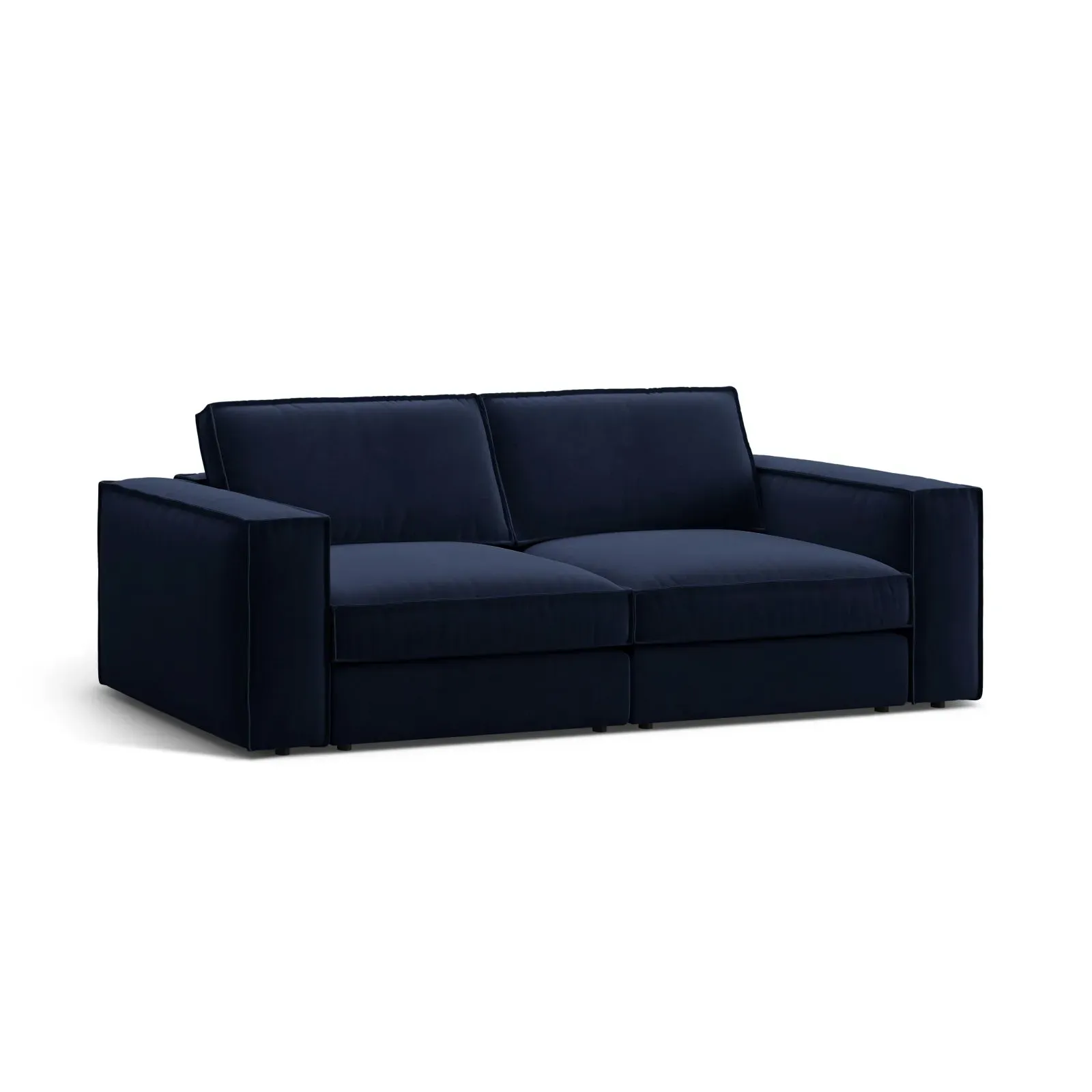 Pola 3-Sitzer Sofa aus Samt oder Strukturstoff, 236x103 cm - Image 23
