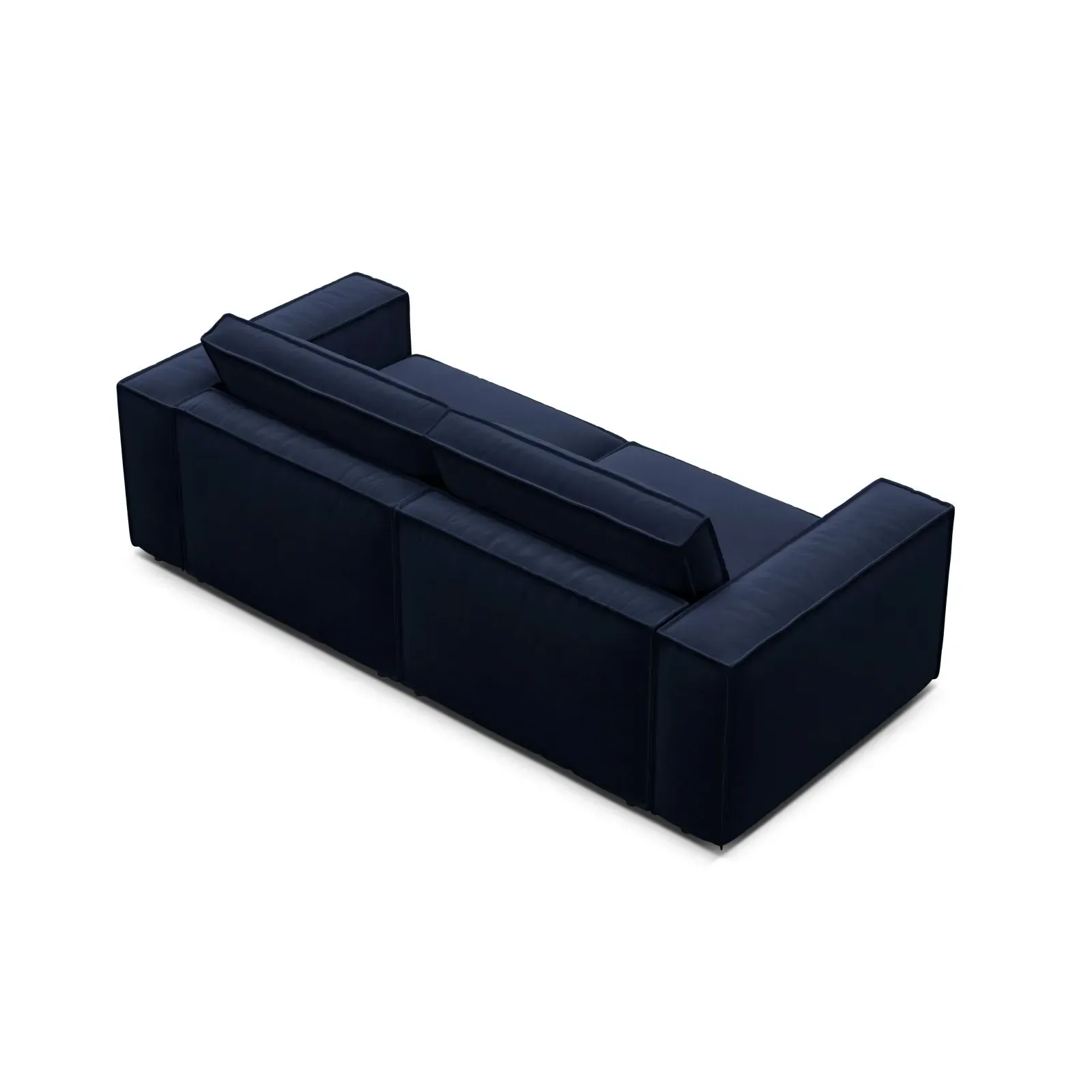 Pola 3-Sitzer Sofa aus Samt oder Strukturstoff, 236x103 cm - Image 24