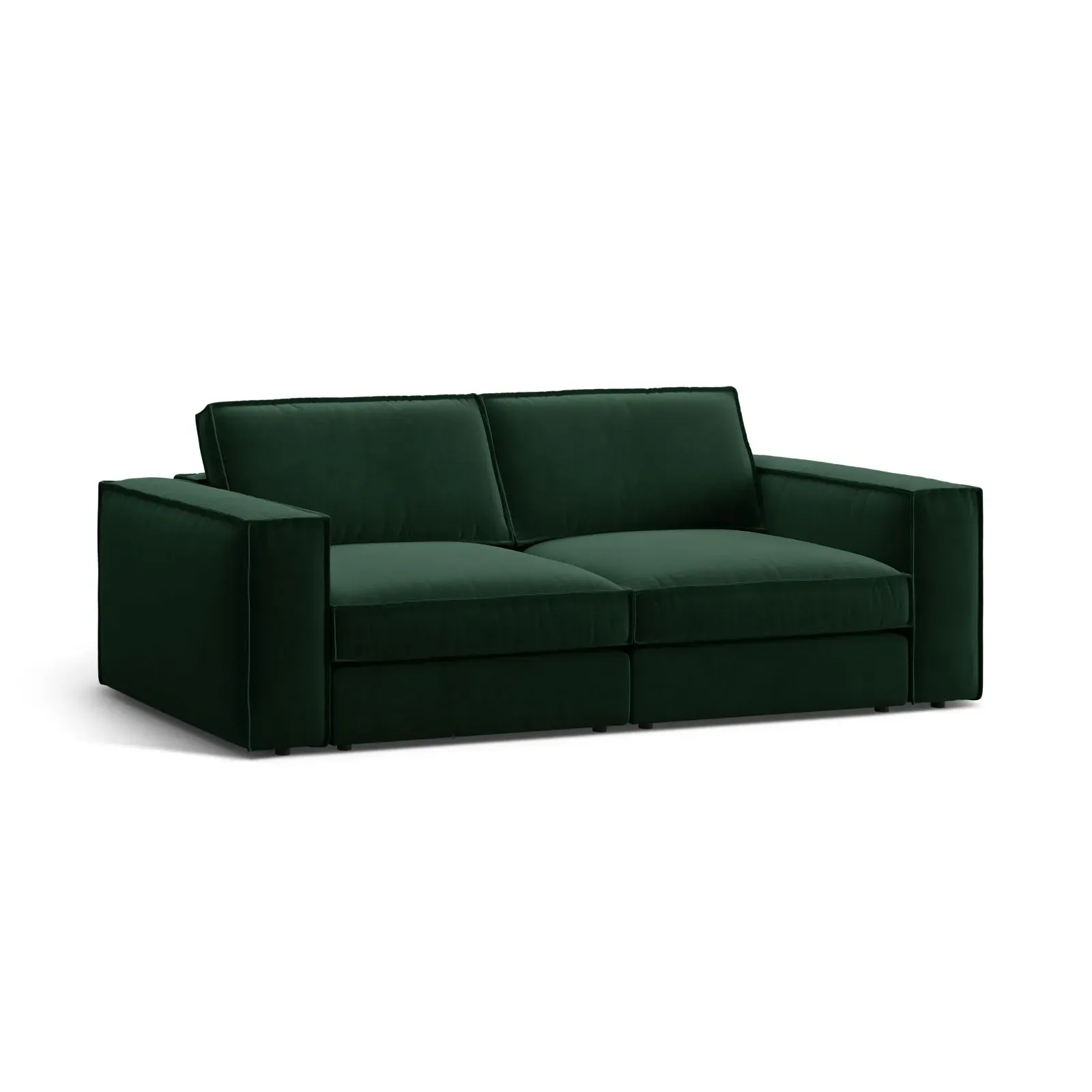 Pola 3-Sitzer Sofa aus Samt oder Strukturstoff, 236x103 cm - Image 28