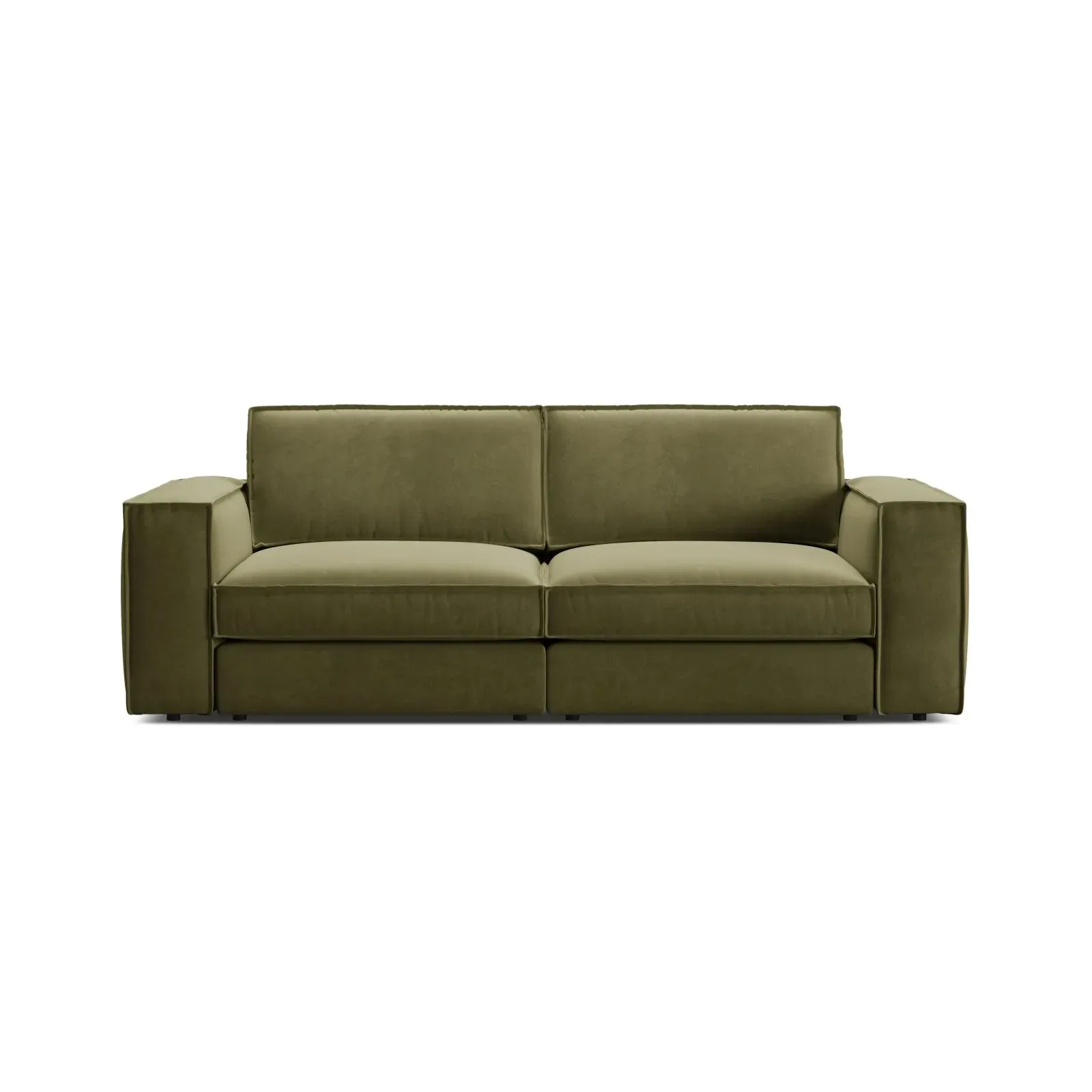 Pola 3-Sitzer Sofa aus Samt oder Strukturstoff, 236x103 cm - Image 31