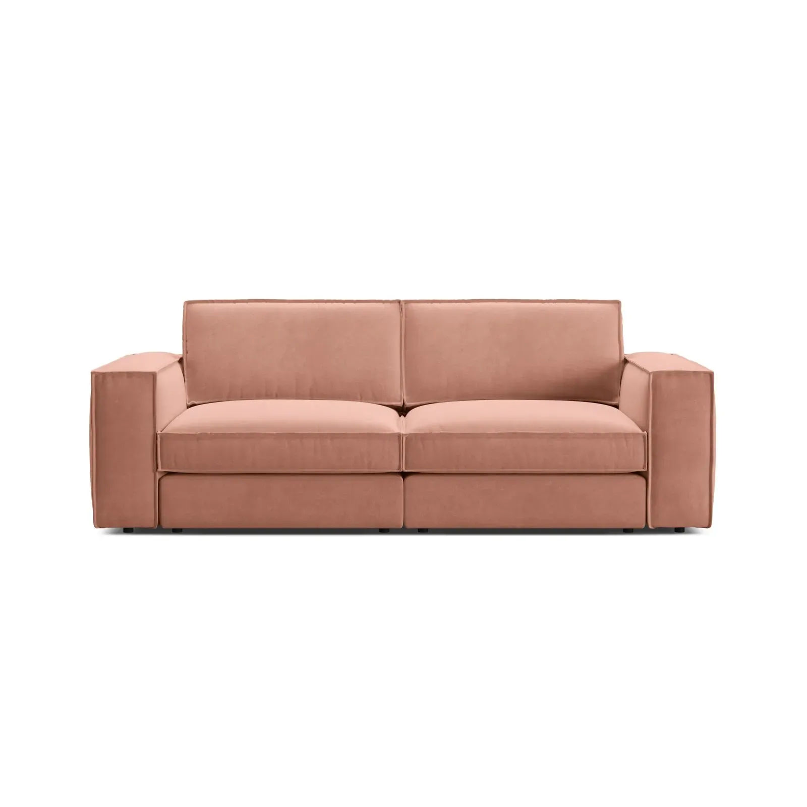 Pola 3-Sitzer Sofa aus Samt oder Strukturstoff, 236x103 cm - Image 36