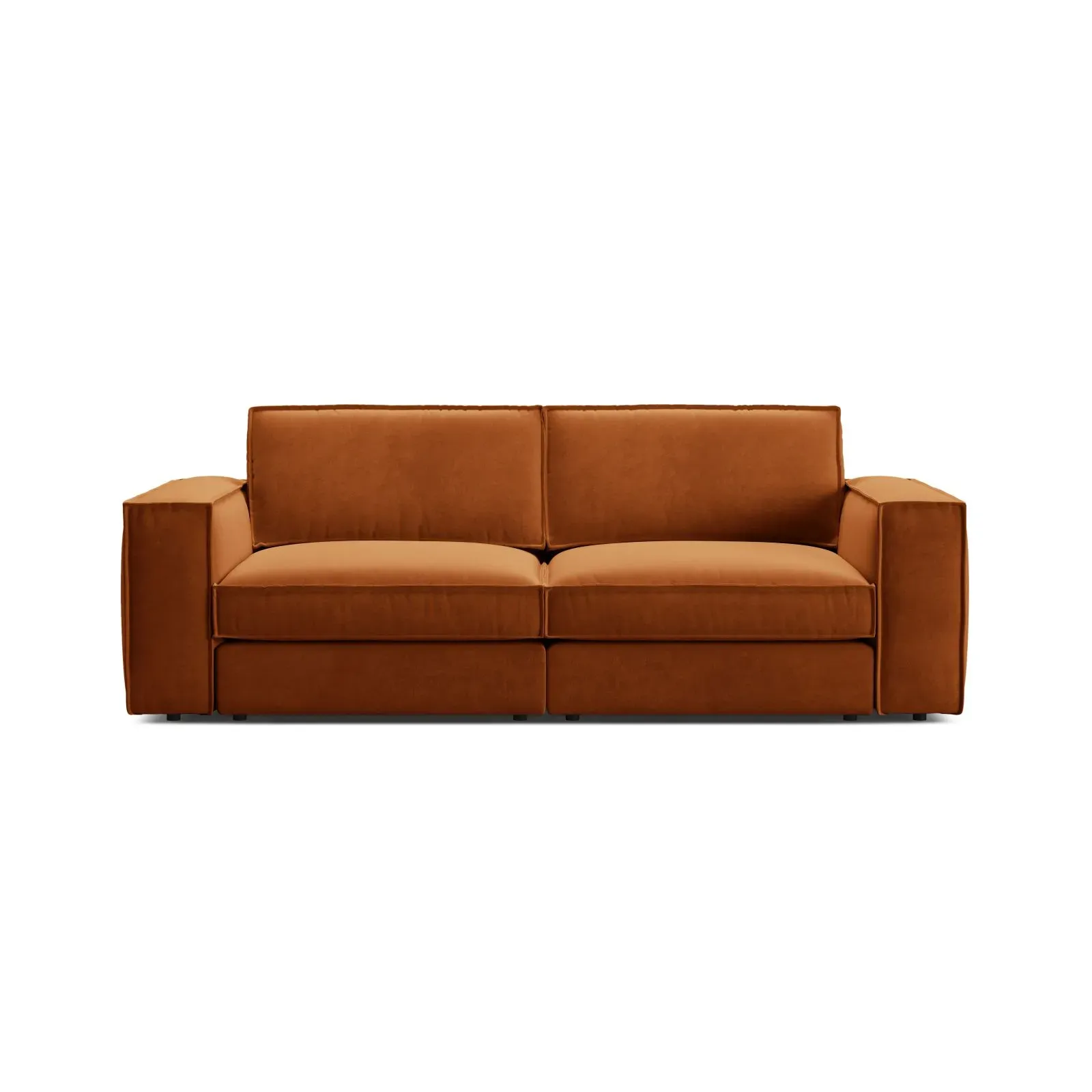 Pola 3-Sitzer Sofa aus Samt oder Strukturstoff, 236x103 cm - Image 41