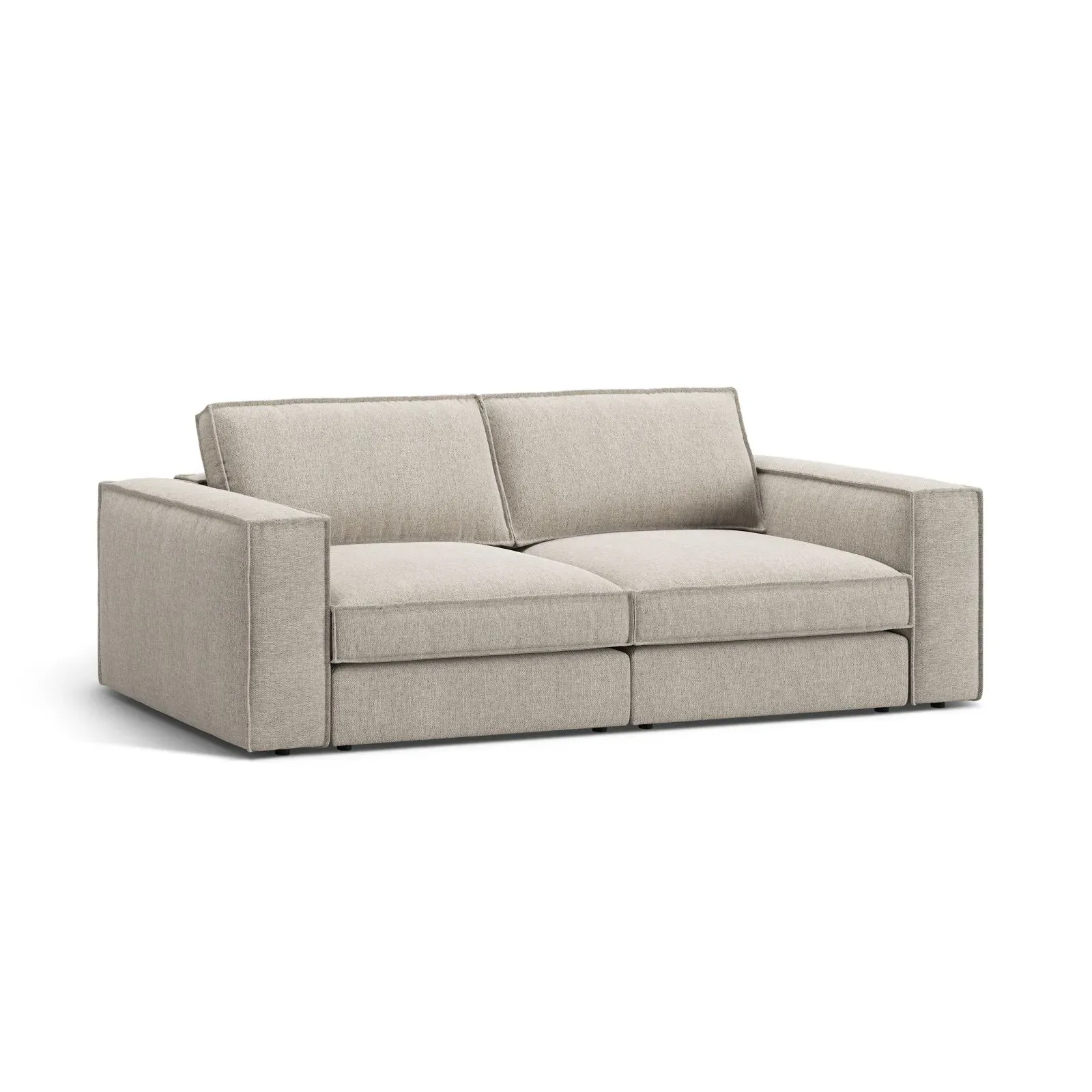 Pola 3-Sitzer Sofa aus Samt oder Strukturstoff, 236x103 cm - Image 53