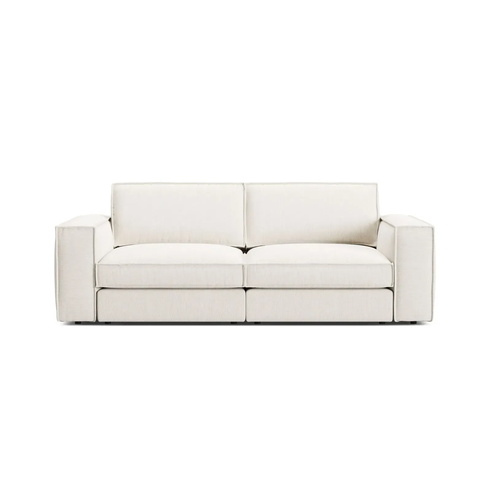 Pola 3-Sitzer Sofa aus Samt oder Strukturstoff, 236x103 cm - Image 56