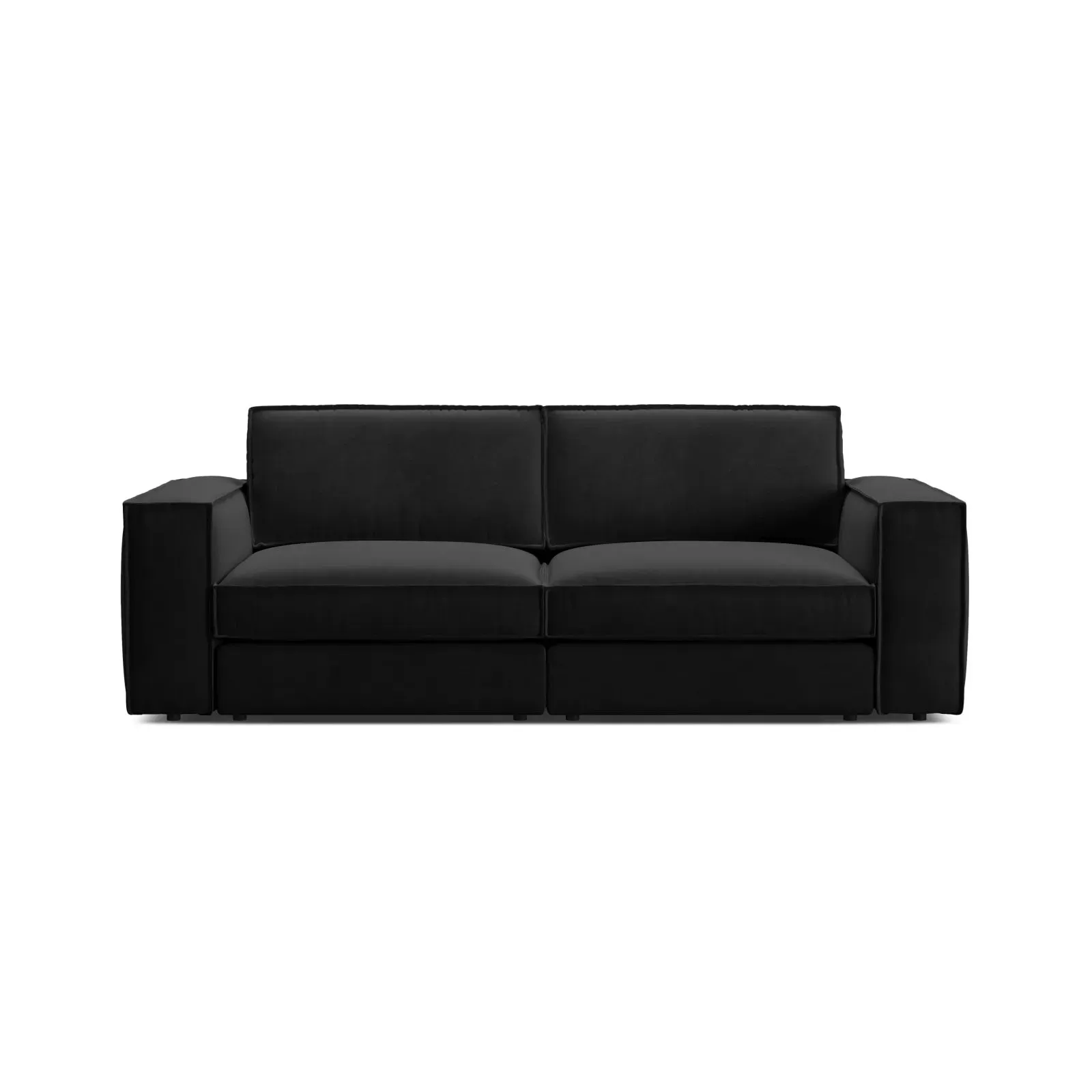Pola 3-Sitzer Sofa aus Samt oder Strukturstoff, 236x103 cm - Image 6