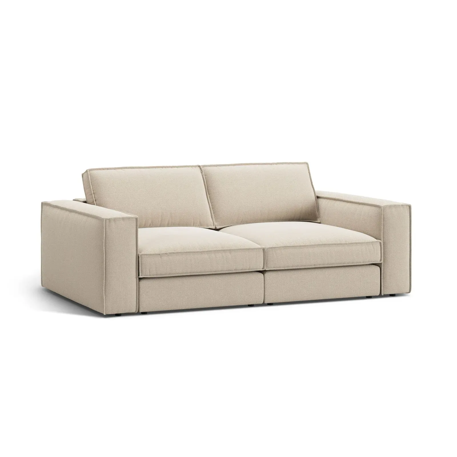 Pola 3-Sitzer Sofa aus Samt oder Strukturstoff, 236x103 cm - Image 63