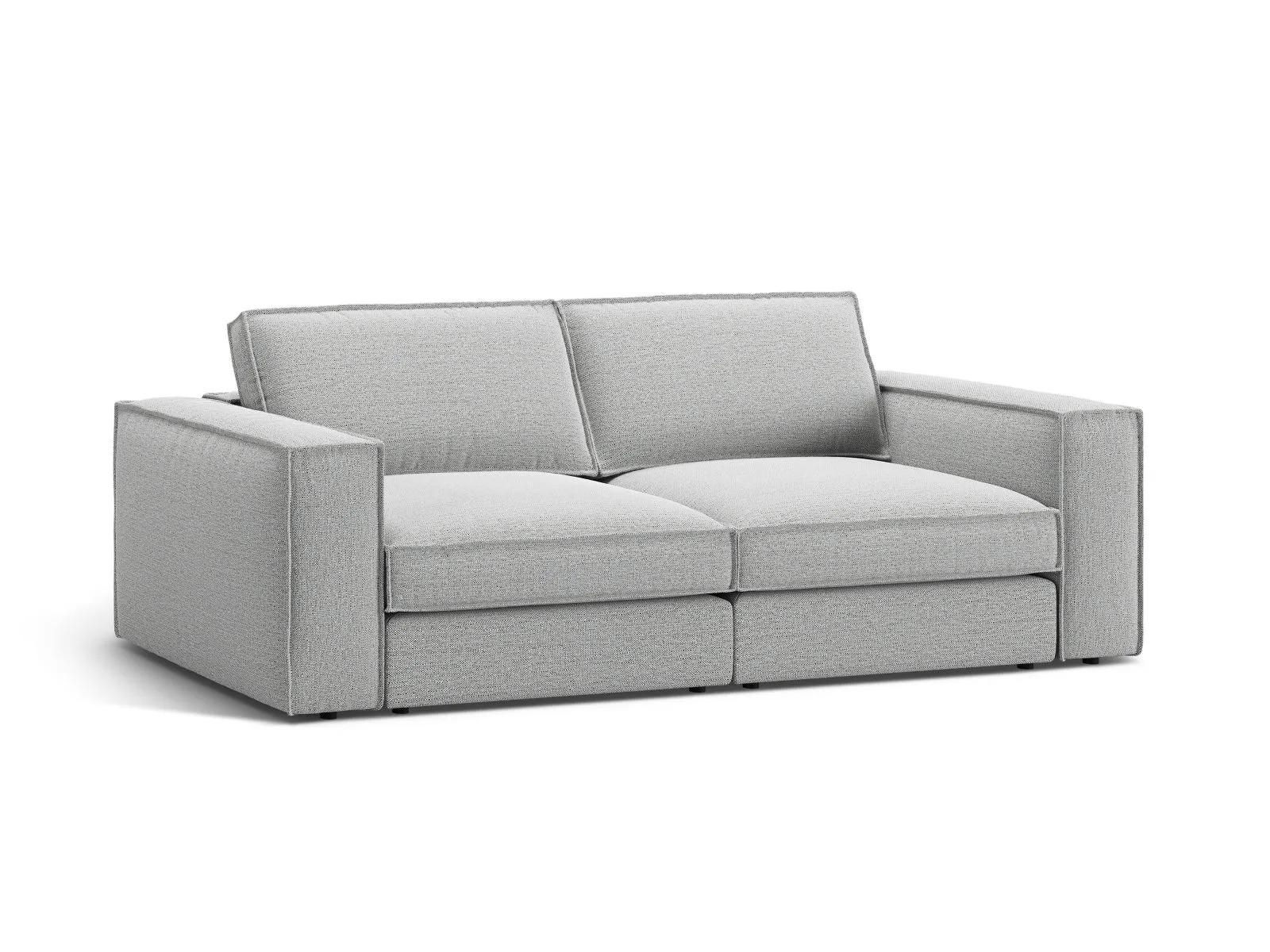 Pola 3-Sitzer Sofa aus Samt oder Strukturstoff, 236x103 cm - Image 68
