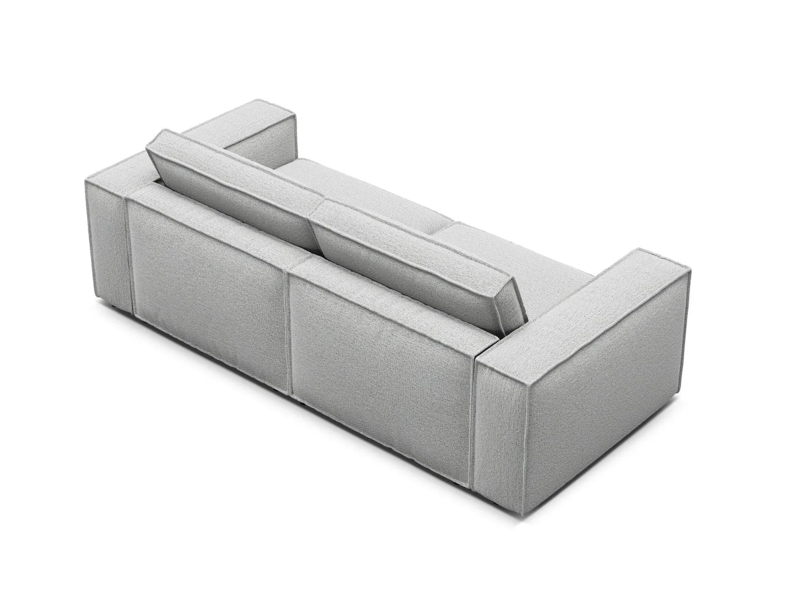 Pola 3-Sitzer Sofa aus Samt oder Strukturstoff, 236x103 cm - Image 69