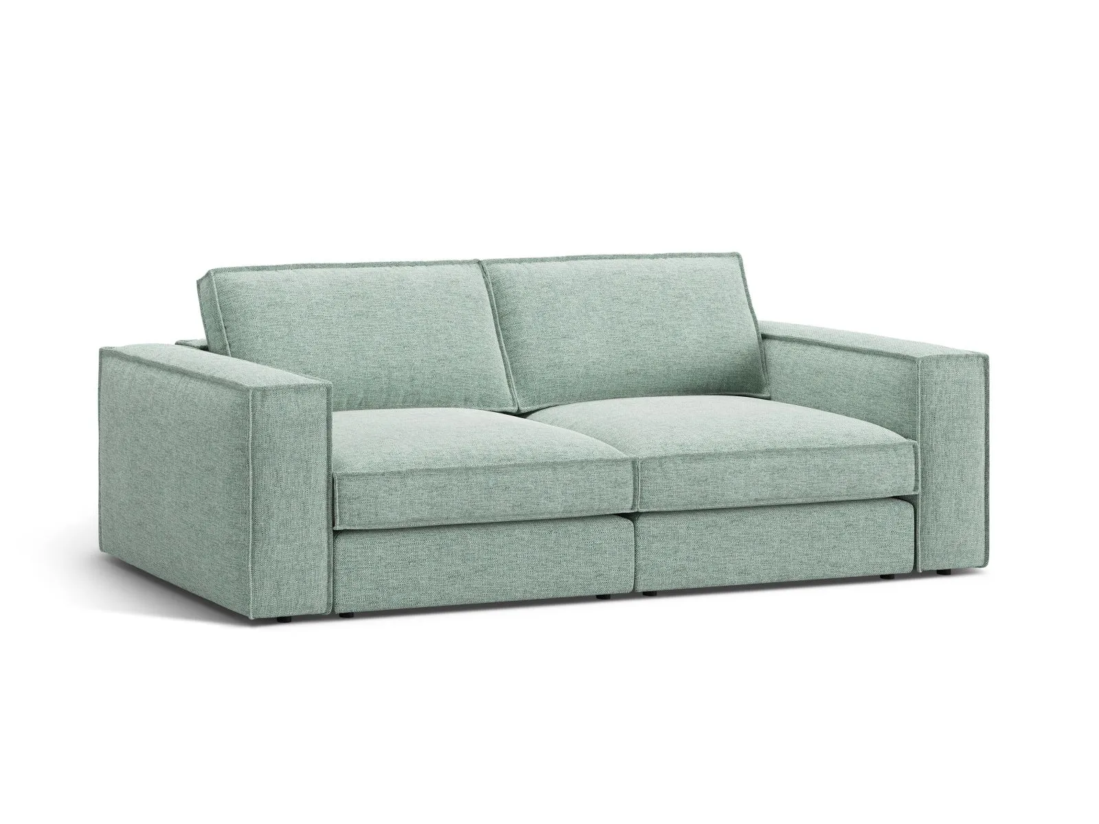Pola 3-Sitzer Sofa aus Samt oder Strukturstoff, 236x103 cm - Image 73