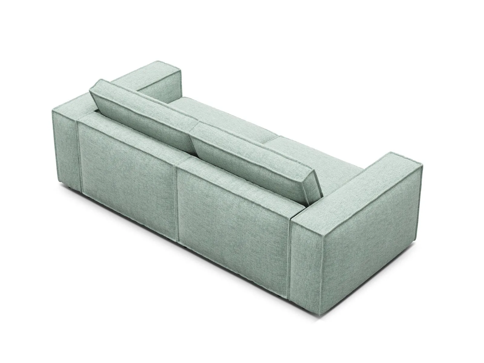 Pola 3-Sitzer Sofa aus Samt oder Strukturstoff, 236x103 cm - Image 74