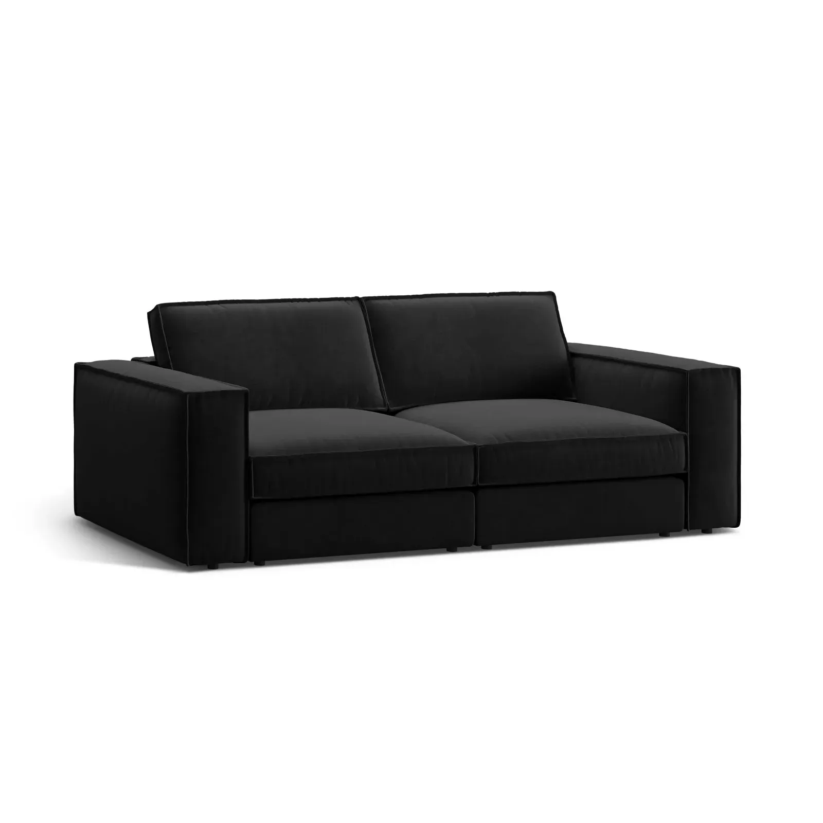 Pola 3-Sitzer Sofa aus Samt oder Strukturstoff, 236x103 cm - Image 8