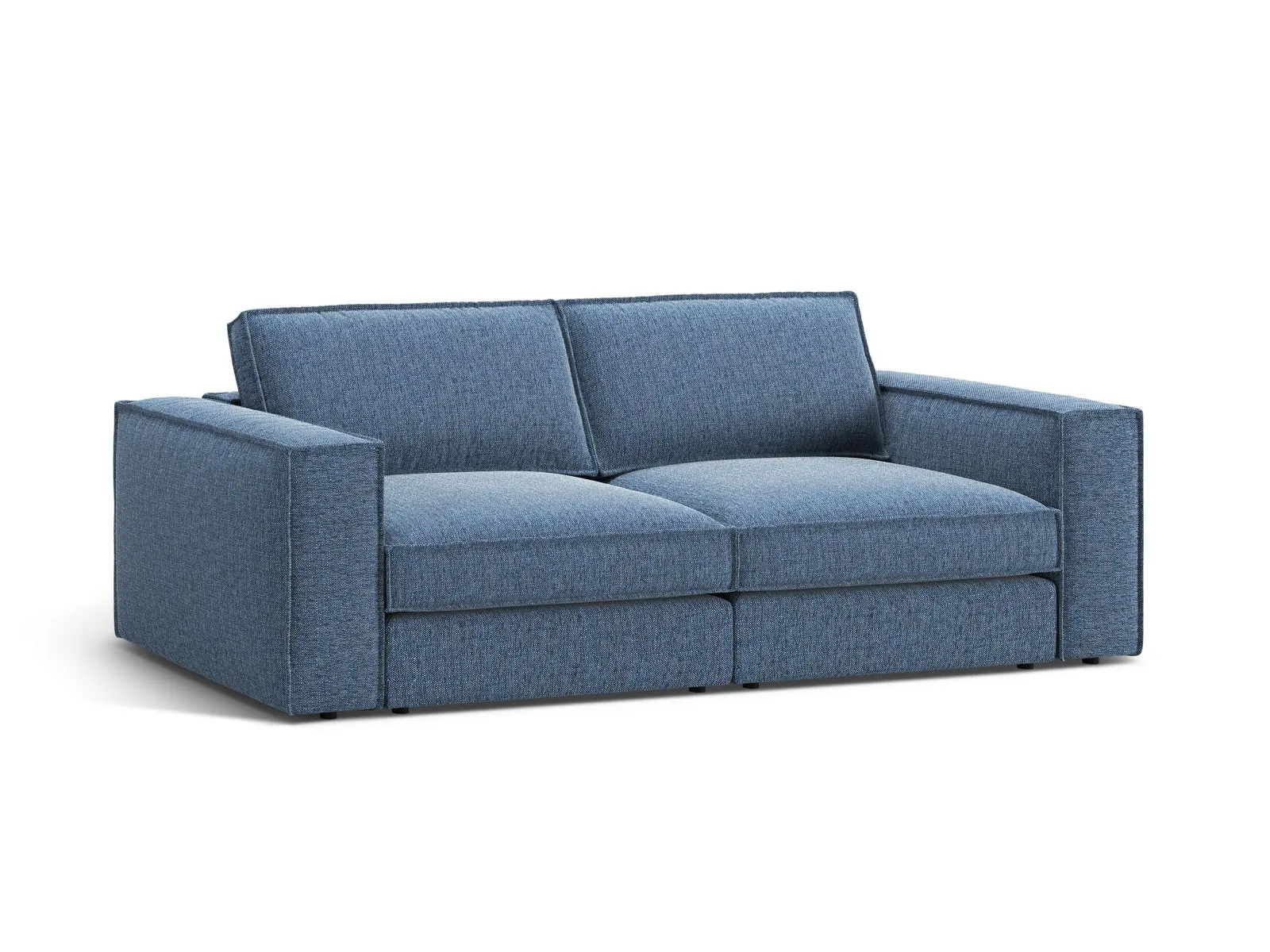 Pola 3-Sitzer Sofa aus Samt oder Strukturstoff, 236x103 cm - Image 83