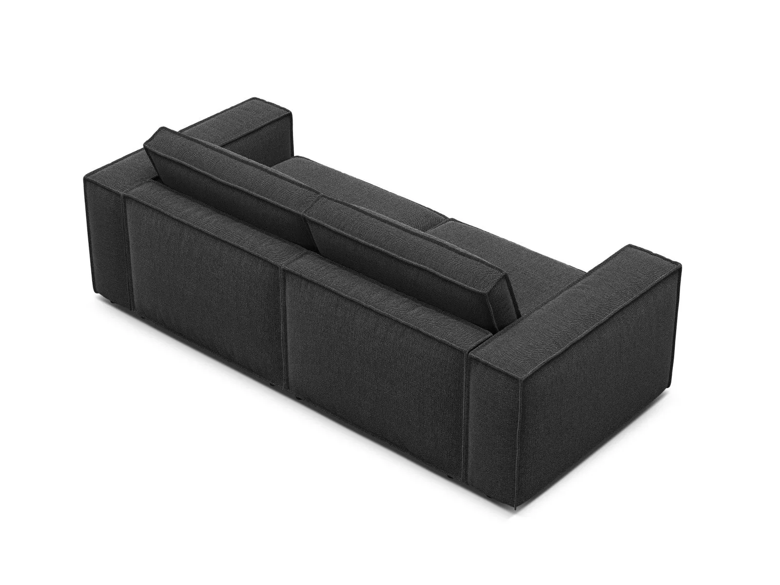 Pola 3-Sitzer Sofa aus Samt oder Strukturstoff, 236x103 cm - Image 89