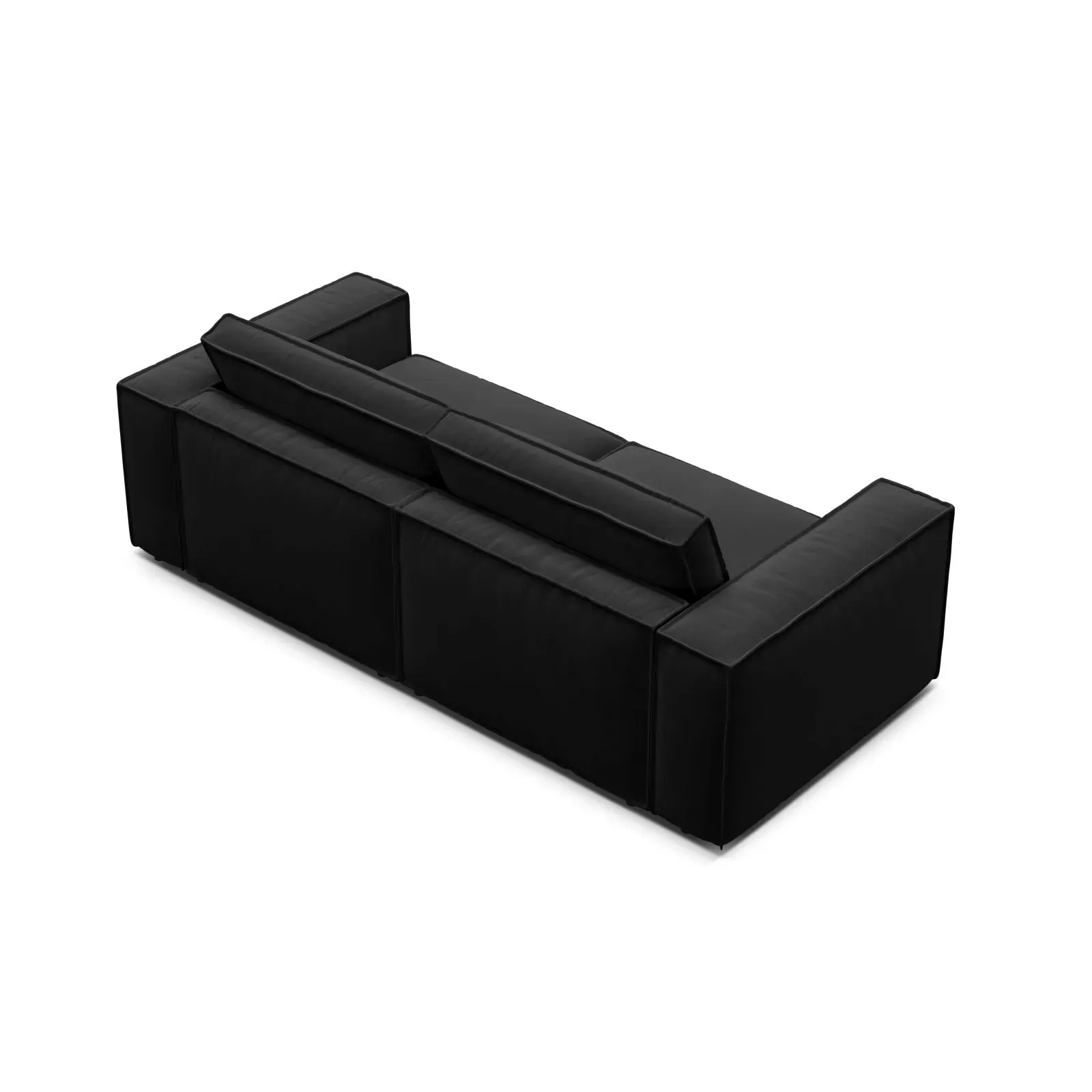 Pola 3-Sitzer Sofa aus Samt oder Strukturstoff, 236x103 cm - Image 9