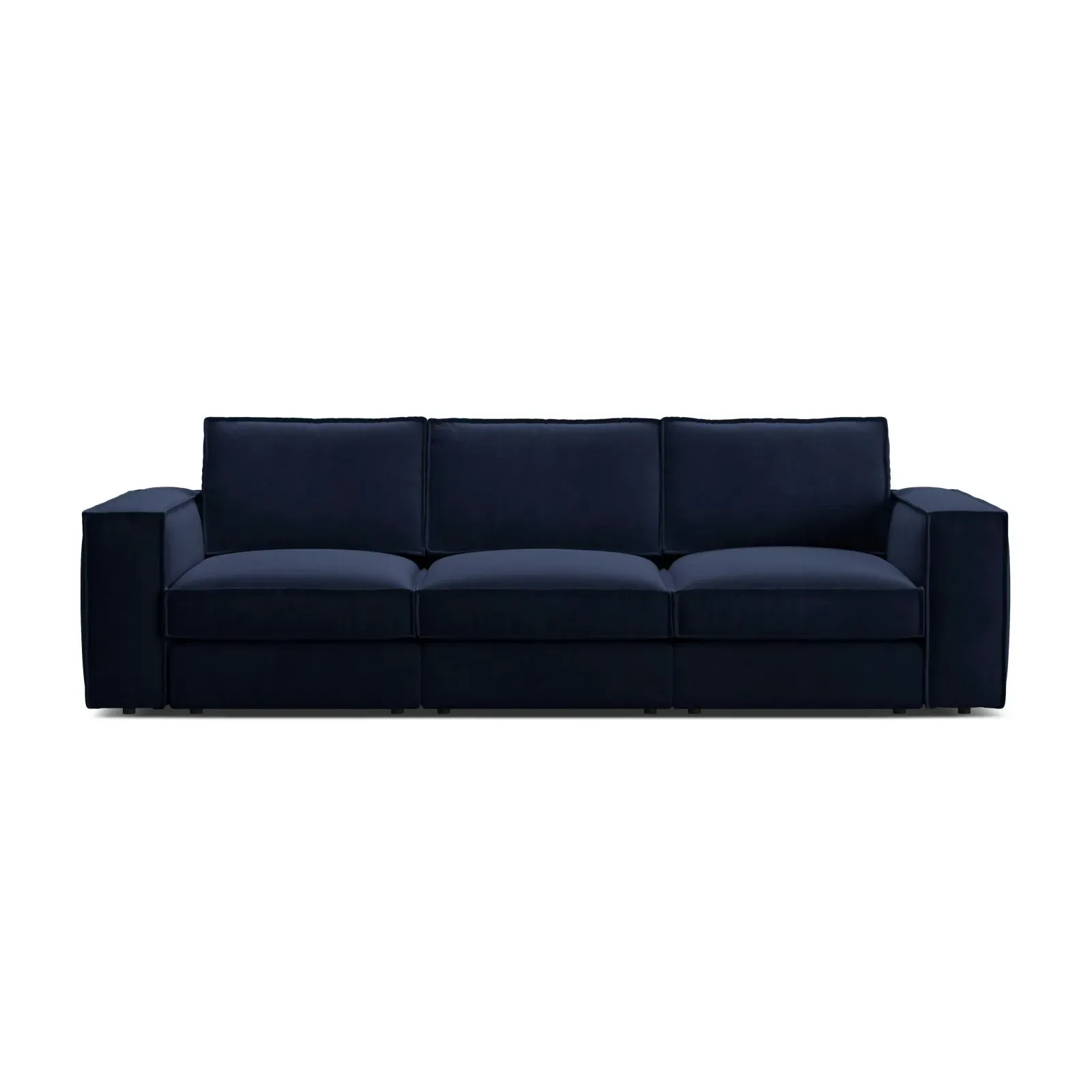 Pola 4-Sitzer Sofa aus Samt oder Strukturstoff, 284x103 cm - Image 21