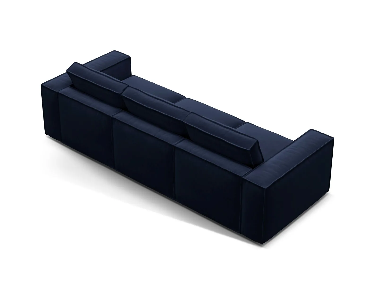Pola 4-Sitzer Sofa aus Samt oder Strukturstoff, 284x103 cm - Image 24