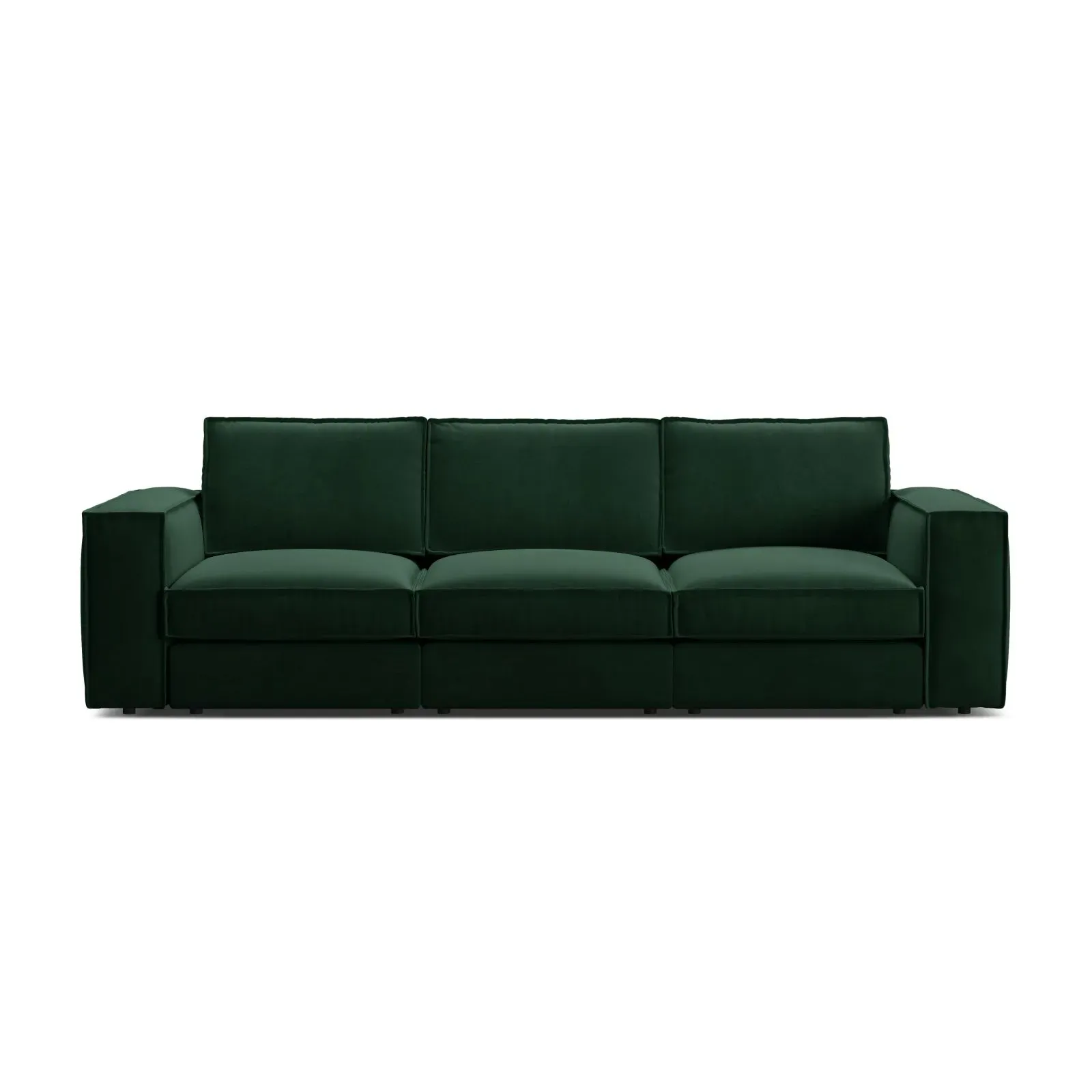 Pola 4-Sitzer Sofa aus Samt oder Strukturstoff, 284x103 cm - Image 26
