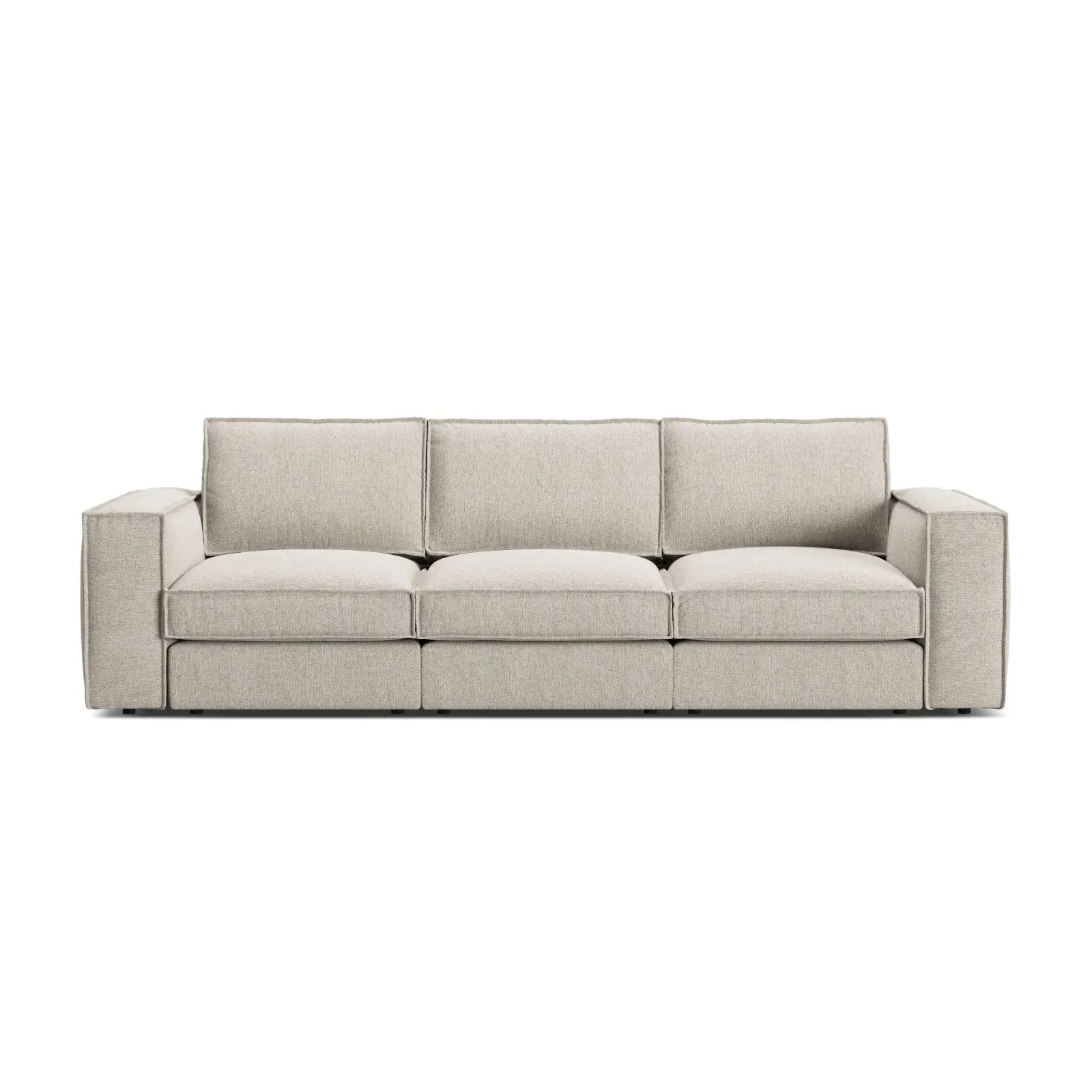 Pola 4-Sitzer Sofa aus Samt oder Strukturstoff, 284x103 cm - Image 51