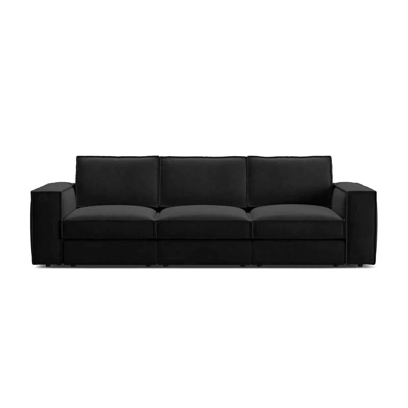 Pola 4-Sitzer Sofa aus Samt oder Strukturstoff, 284x103 cm - Image 6