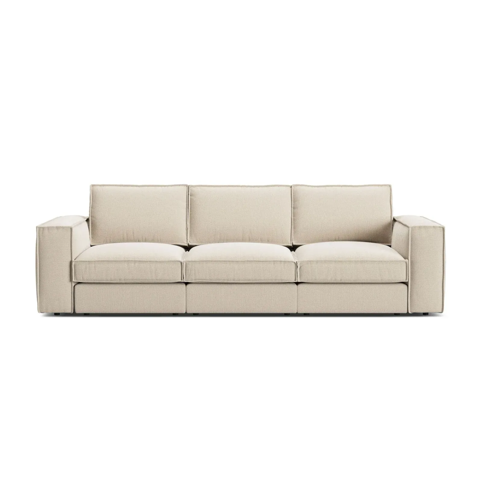 Pola 4-Sitzer Sofa aus Samt oder Strukturstoff, 284x103 cm - Image 61