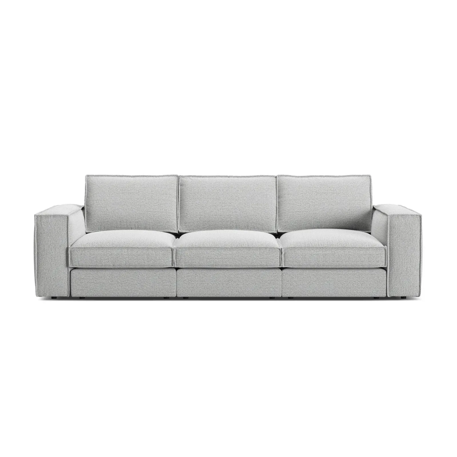 Pola 4-Sitzer Sofa aus Samt oder Strukturstoff, 284x103 cm - Image 66