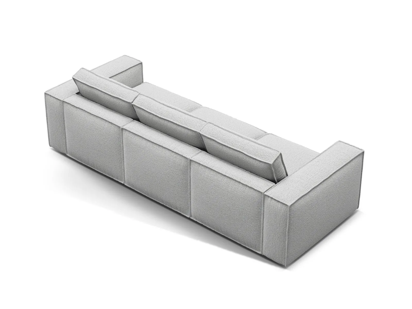 Pola 4-Sitzer Sofa aus Samt oder Strukturstoff, 284x103 cm - Image 69
