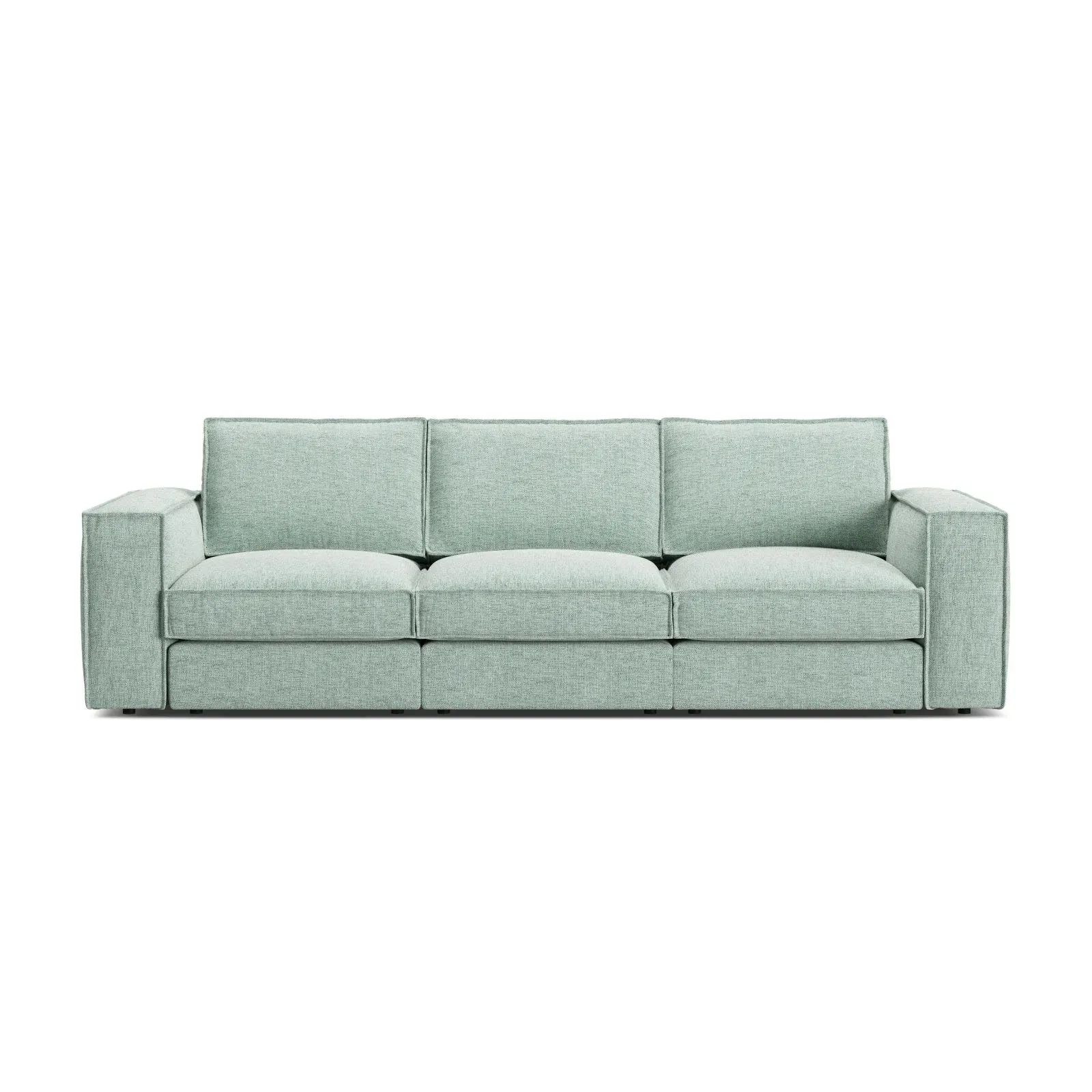 Pola 4-Sitzer Sofa aus Samt oder Strukturstoff, 284x103 cm - Image 71