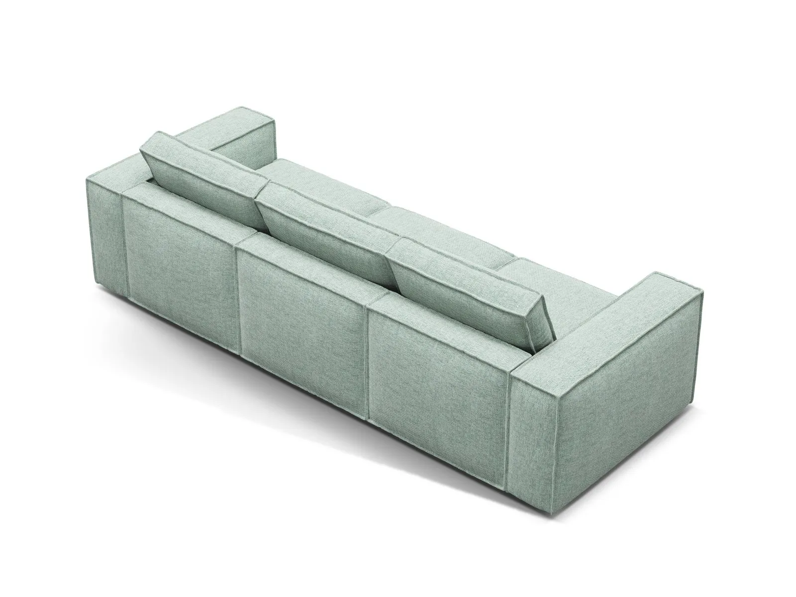 Pola 4-Sitzer Sofa aus Samt oder Strukturstoff, 284x103 cm - Image 74