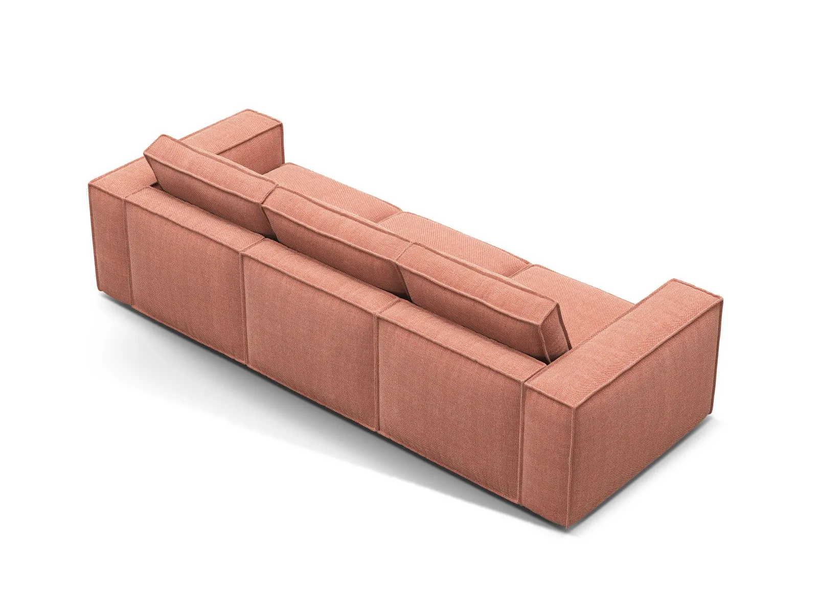 Pola 4-Sitzer Sofa aus Samt oder Strukturstoff, 284x103 cm - Image 79