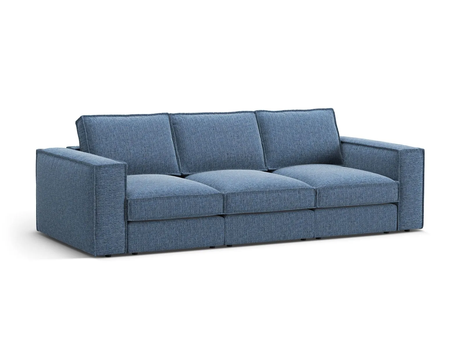 Pola 4-Sitzer Sofa aus Samt oder Strukturstoff, 284x103 cm - Image 83